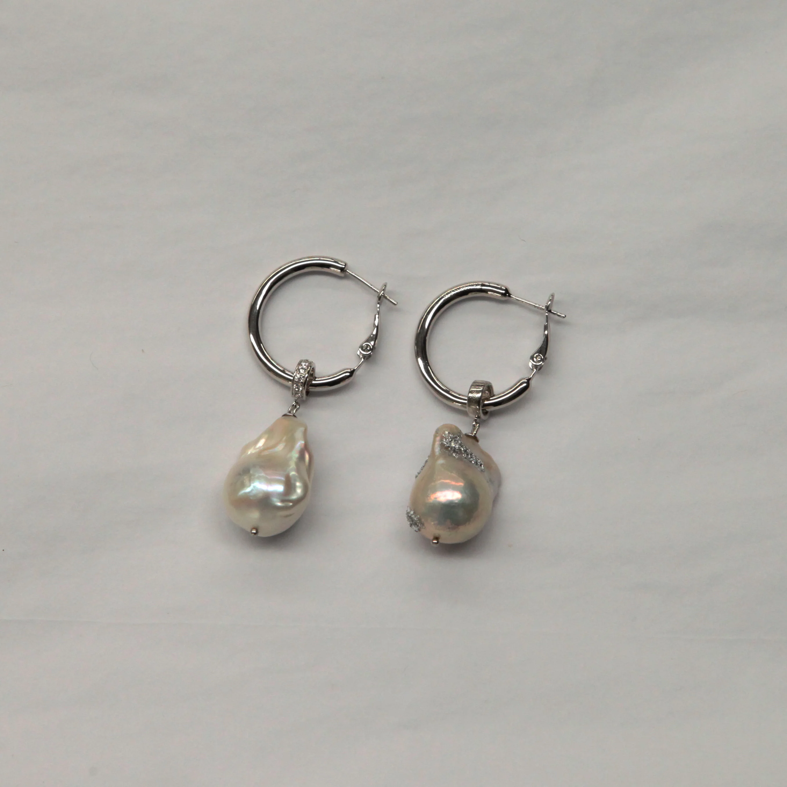 hanying HY-FG07 Baroque pearl earrings - Image 2