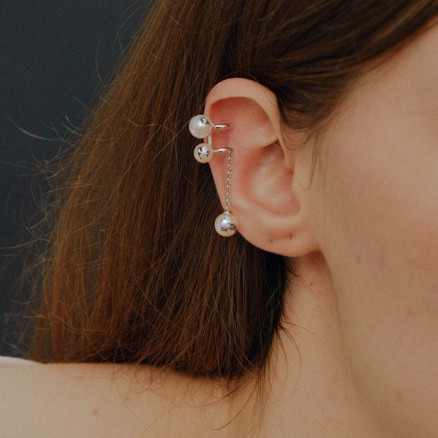 Hanying pearl drop ear clip HY-FG13 - Image 4