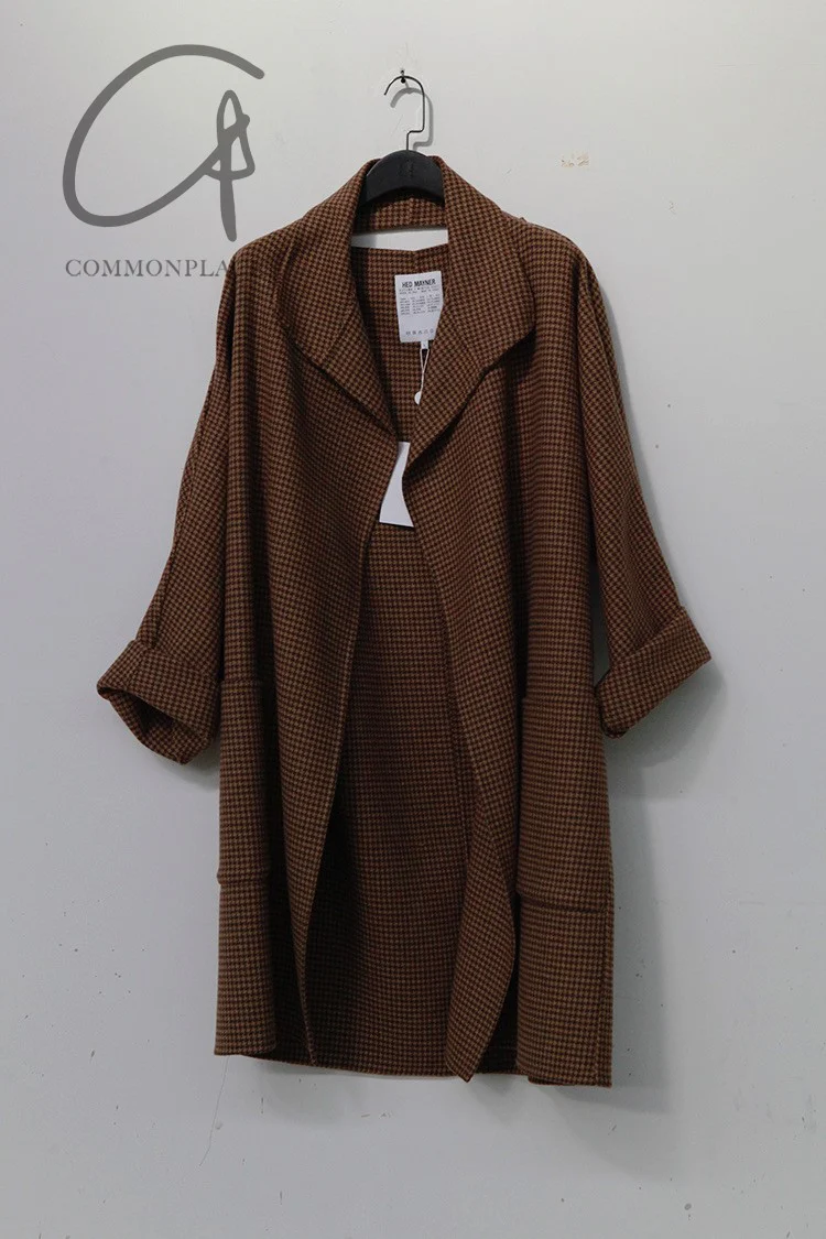 HED MAYNER Back Cardigan Buttonless Top C11_BRW/HDTH PHM5 - Image 9