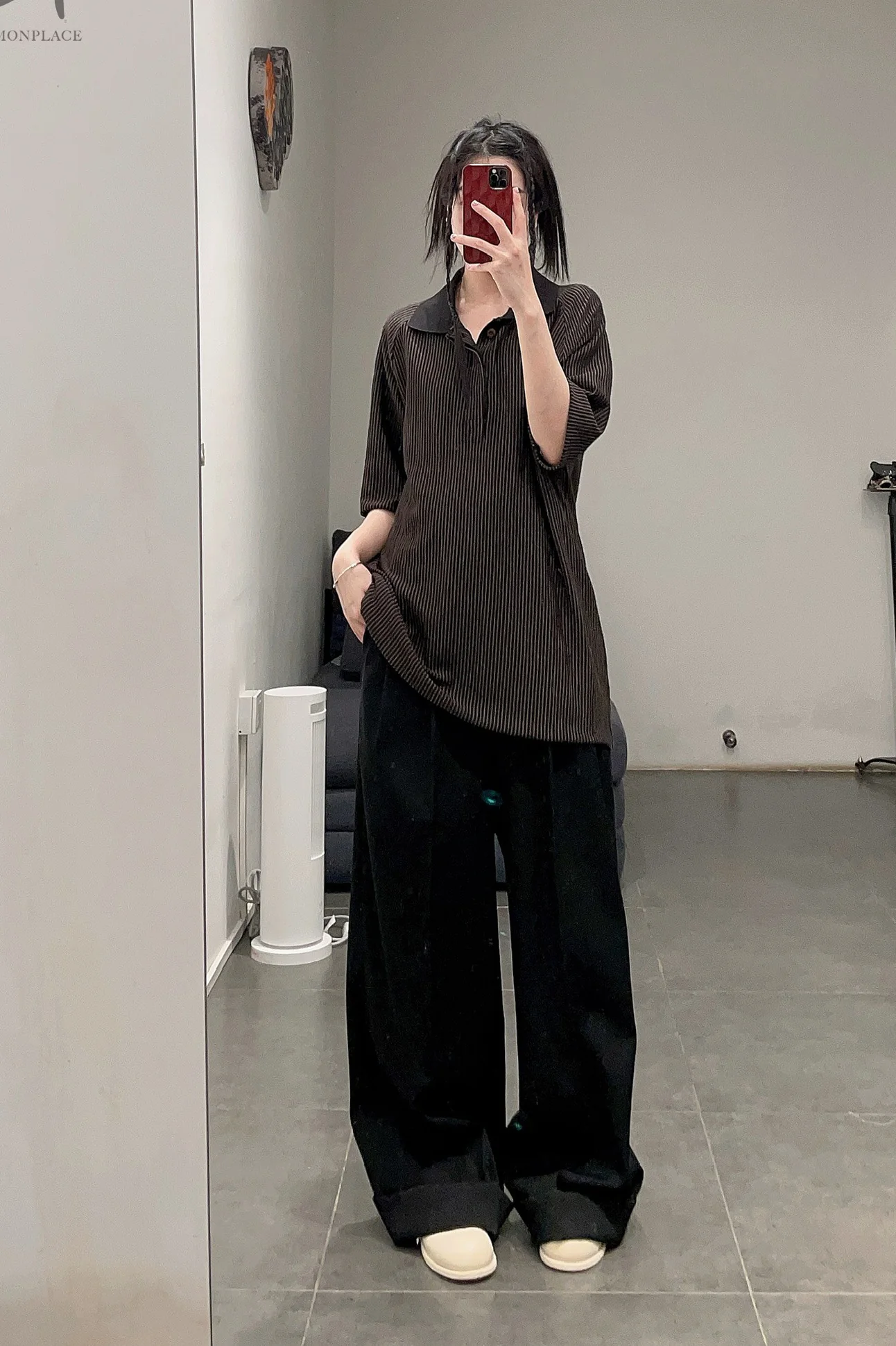 HED MAYNER extended trousers AW22_P57_BLK/WO - Image 52