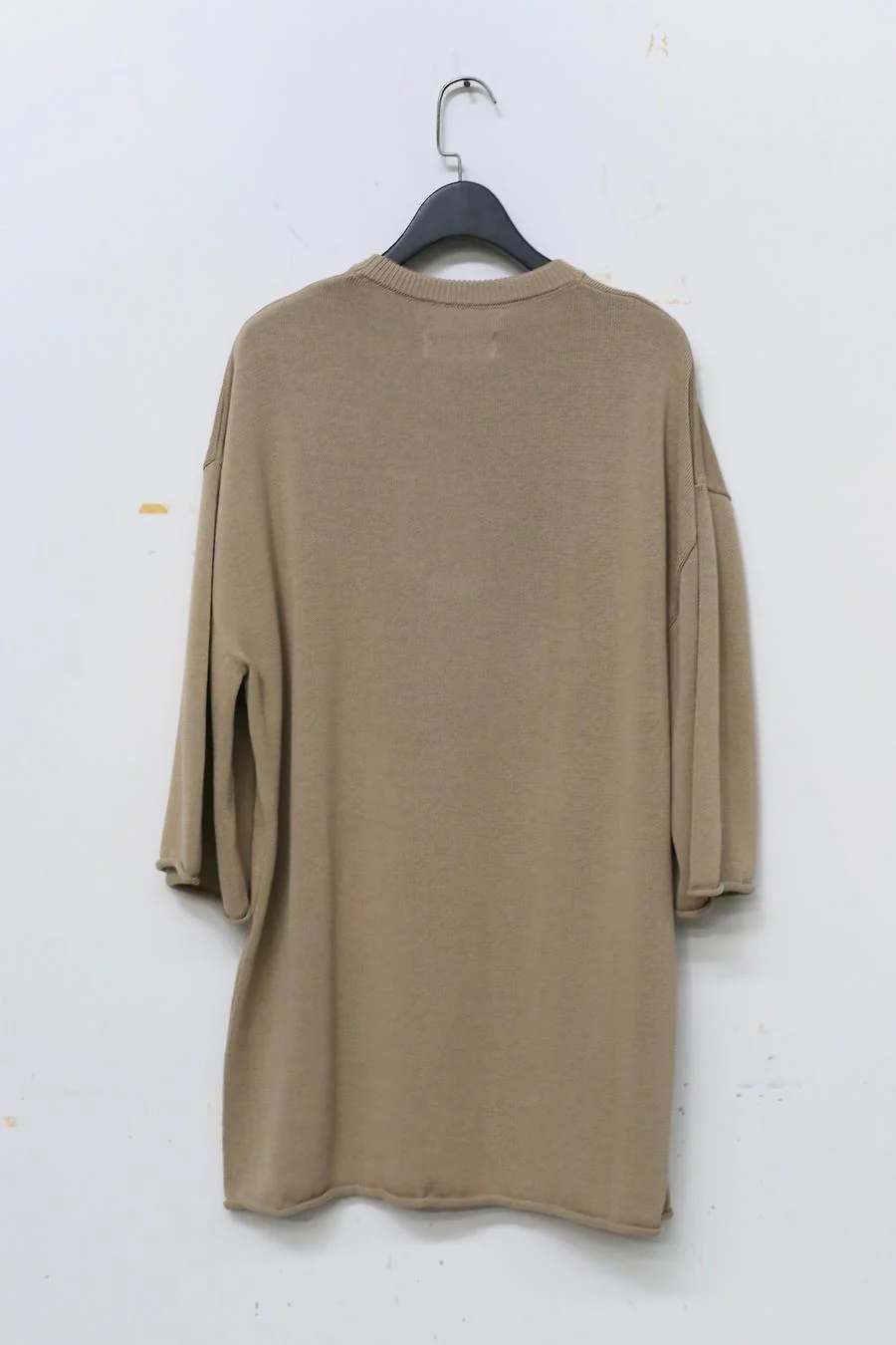 Hed Mayner knitted felt T -shirt SS22_K70_BEG/COT beige - Image 10