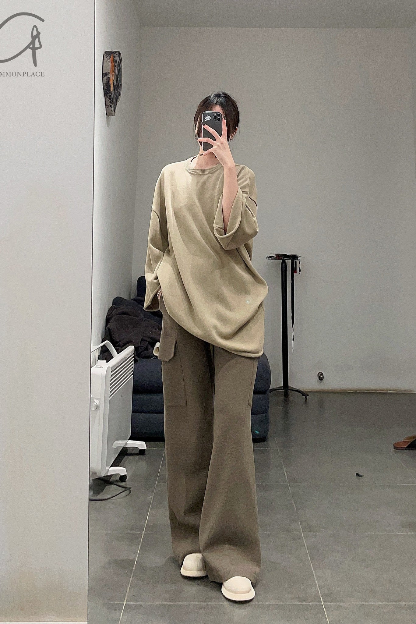 Hed Mayner knitted felt T -shirt SS22_K70_BEG/COT beige - Image 17