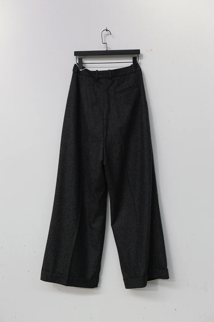 HED MAYNER Long Cuff Pants P44_GRY/FLN Grey - Image 3