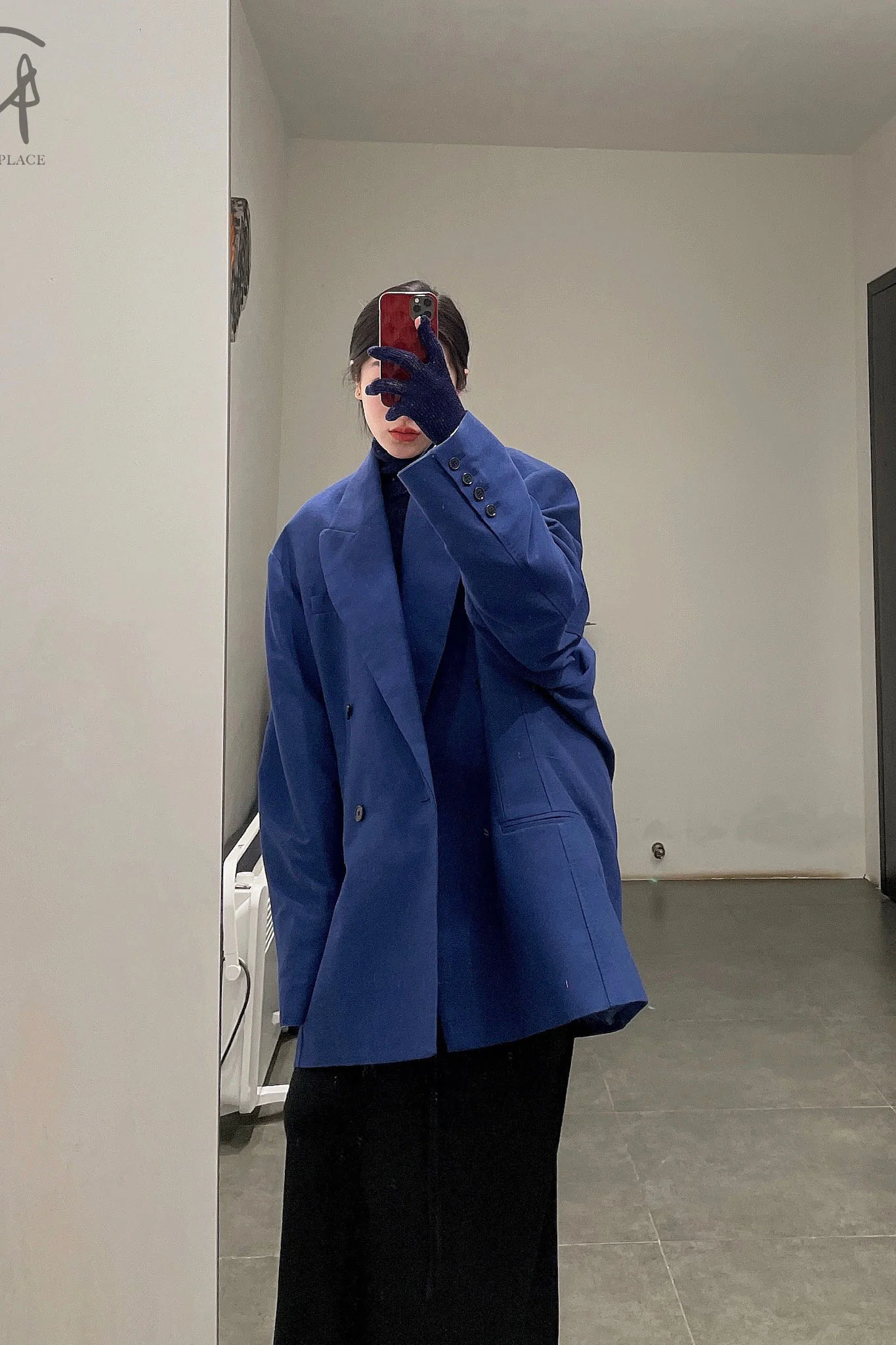 HED MAYNER Retractable Double-Breasted Jacket J23_BLU/ECO Blue PHM2 - Image 24