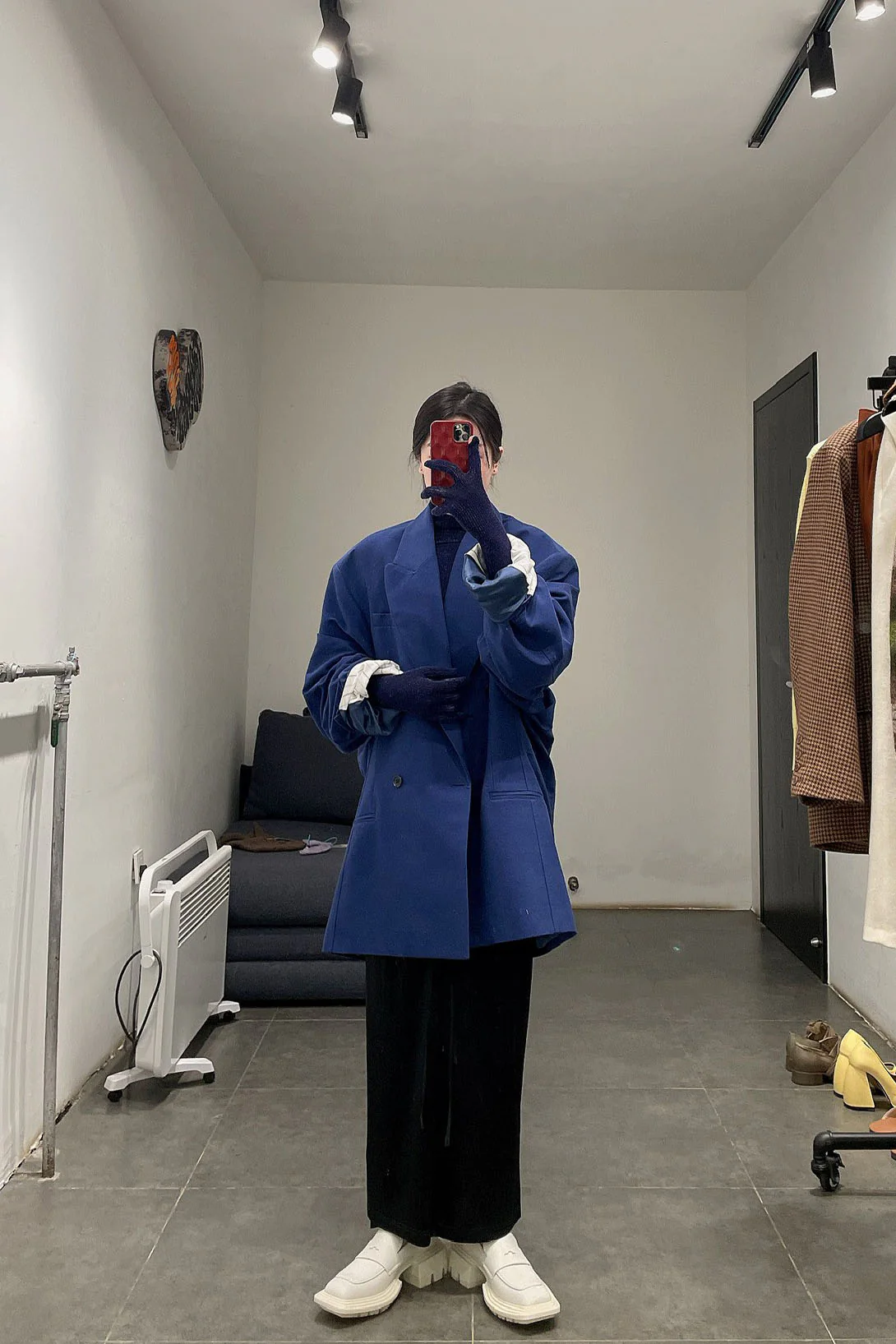 HED MAYNER Retractable Double-Breasted Jacket J23_BLU/ECO Blue PHM2 - Image 28