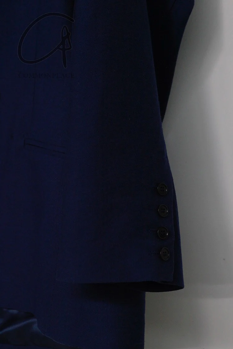 HED MAYNER Retractable Double-Breasted Jacket J23_BLU/ECO Blue PHM2 - Image 9