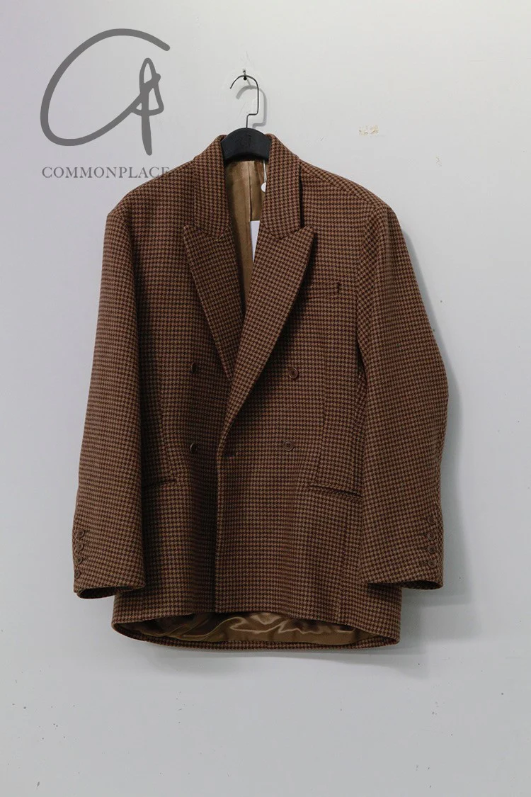 HED MAYNER Retractable Double Breasted Jacket J23_BRW/HDTH Brown PHM2 - Image 7