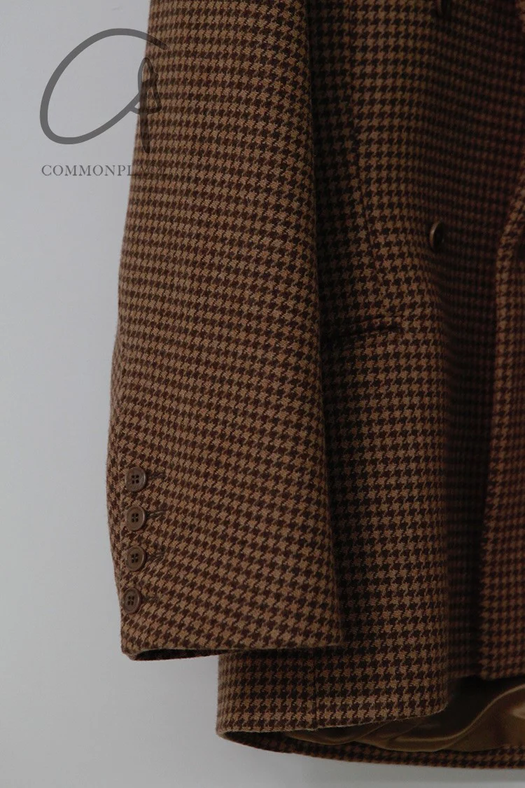HED MAYNER Retractable Double Breasted Jacket J23_BRW/HDTH Brown PHM2 - Image 9