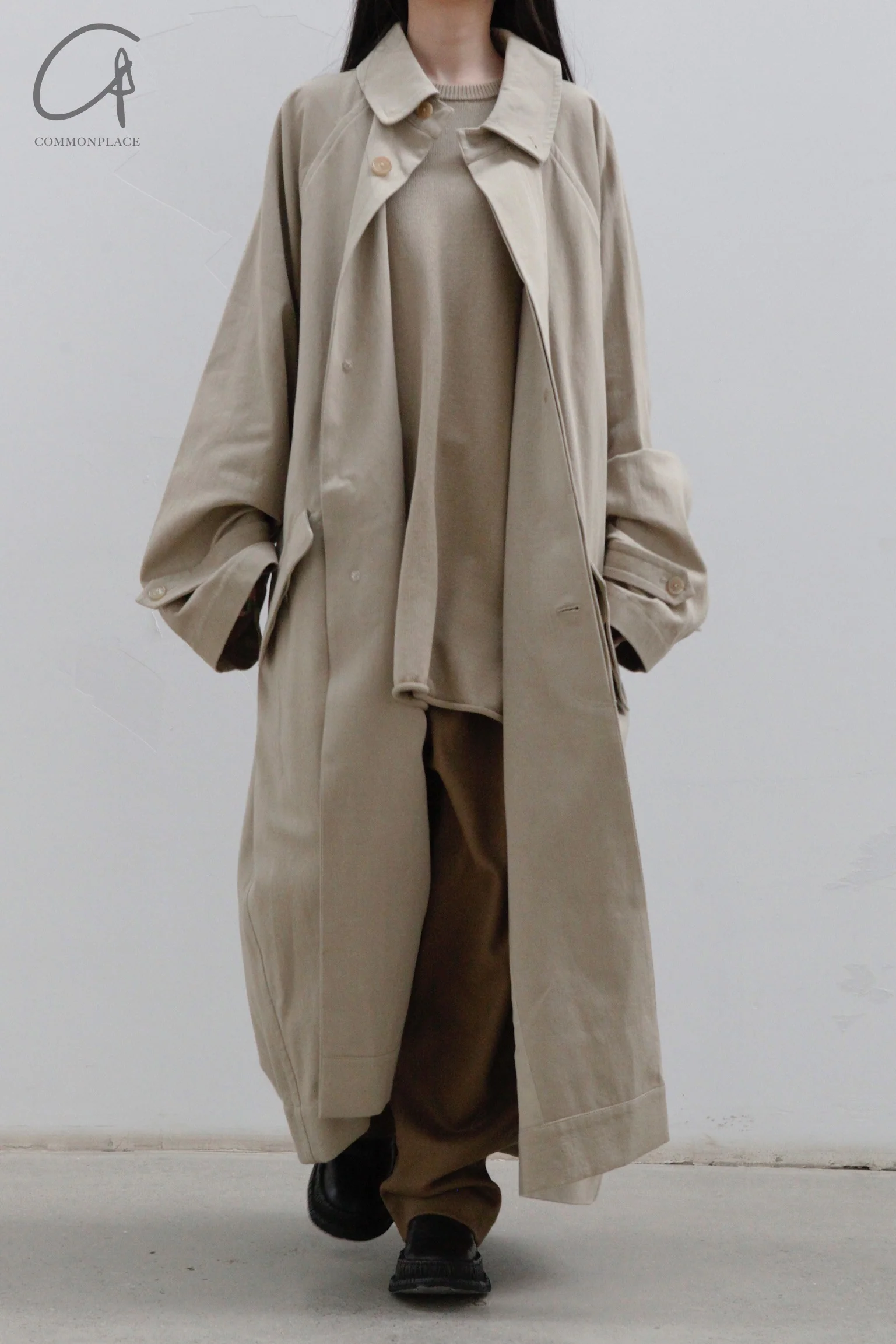 Hed Mayner trench coat ss22_O30_beg/DRL - Image 4