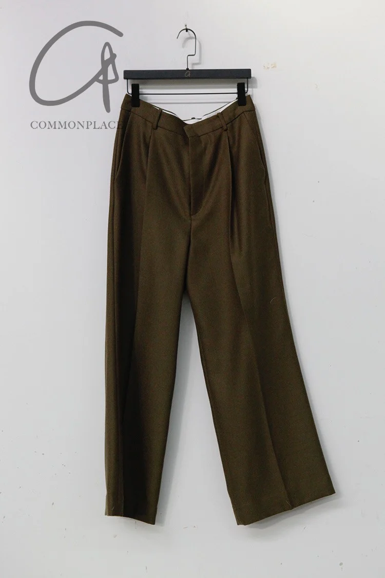 HED MAYNER trousers P43_OLV/WO olive - Image 6