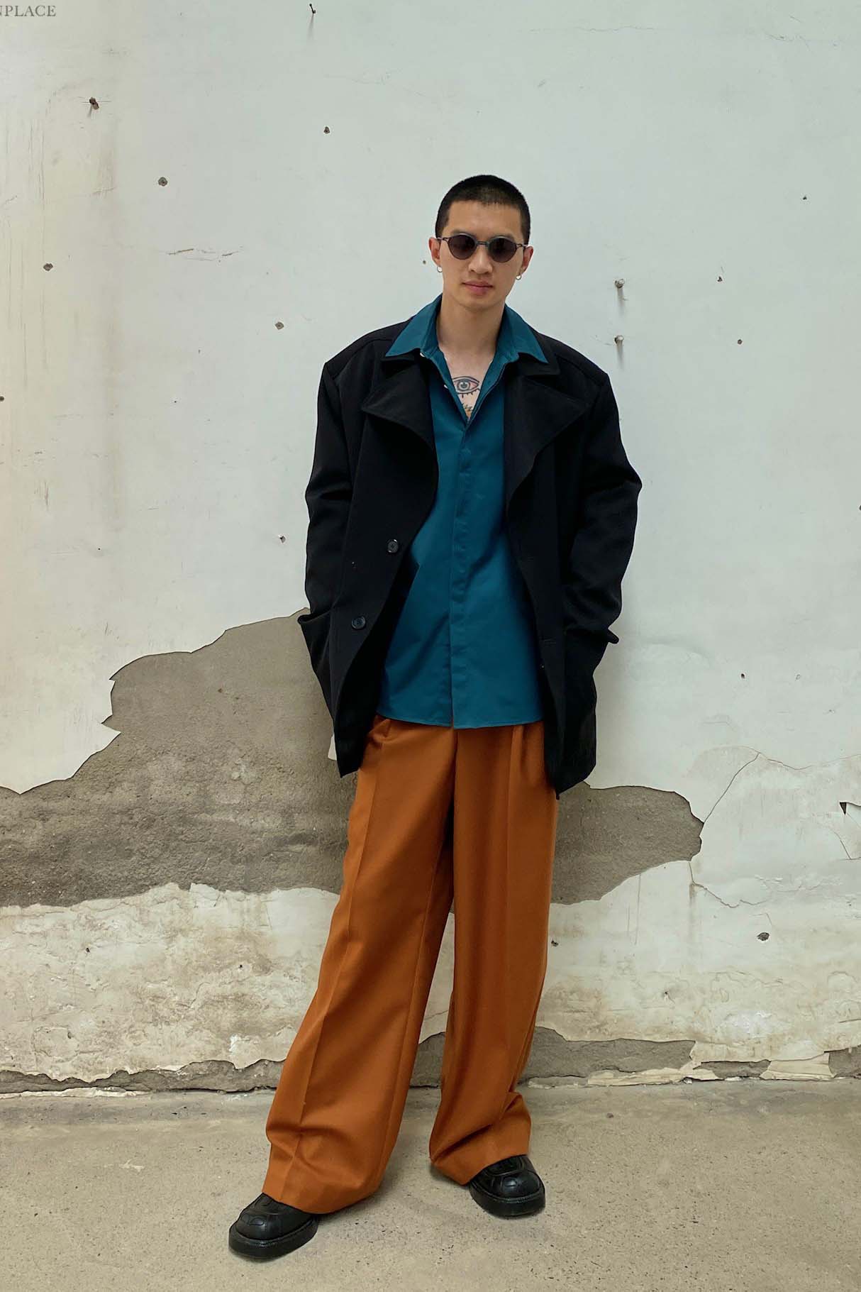 HED MAYNER trousers P43_RUST/WO rust - Image 4