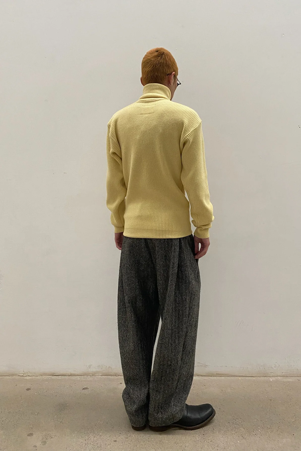 HED MAYNER Turtleneck Pullover K05_YLW Yellow PHM4 - Image 8