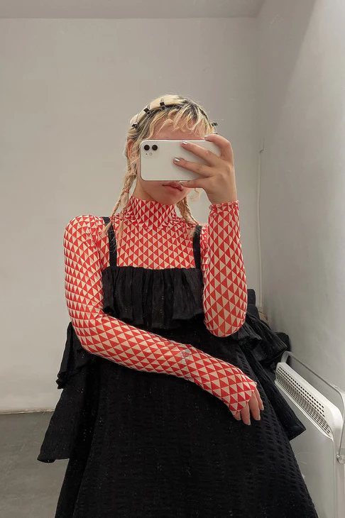 HENRIK VIBSKOV Mesh Top SS20-F807 - Image 8