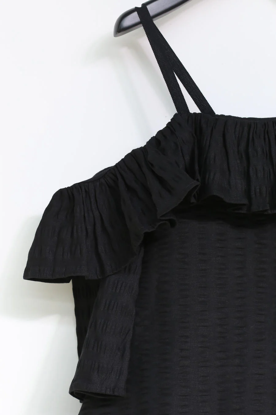 HENRIK VIBSKOV Velvet Black Seersucker Dress SS20-F307 - Image 2
