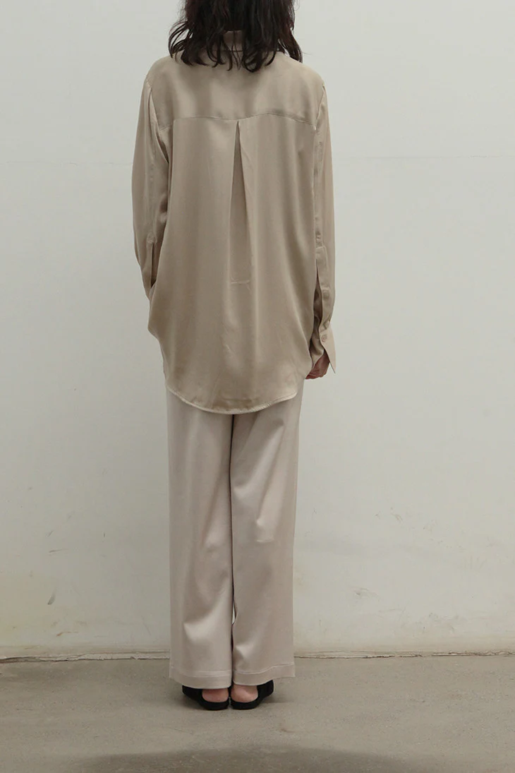 HOLZWEILER Silk Shirt 11088 Sand - Image 9