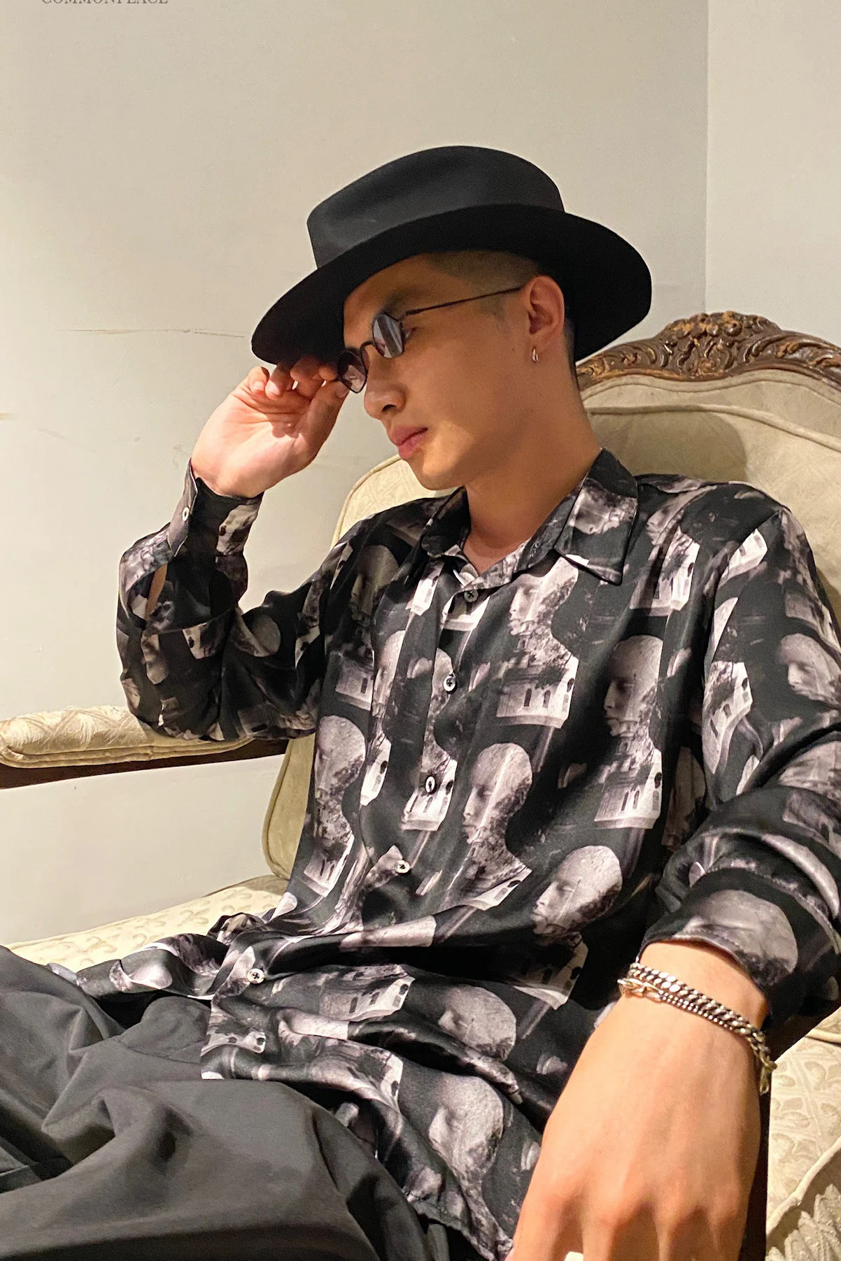 Horisaki Hard Burn Finish and Moldable Brim Cap RHJNG007 BLACK HB Black - Image 15