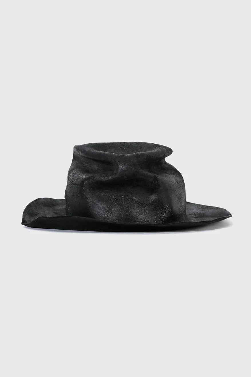 HORISAKI RHDS006 Heavy Burnt Rabbit Fur Hat HSK-RHDS006-HEI HB Black - Image 4