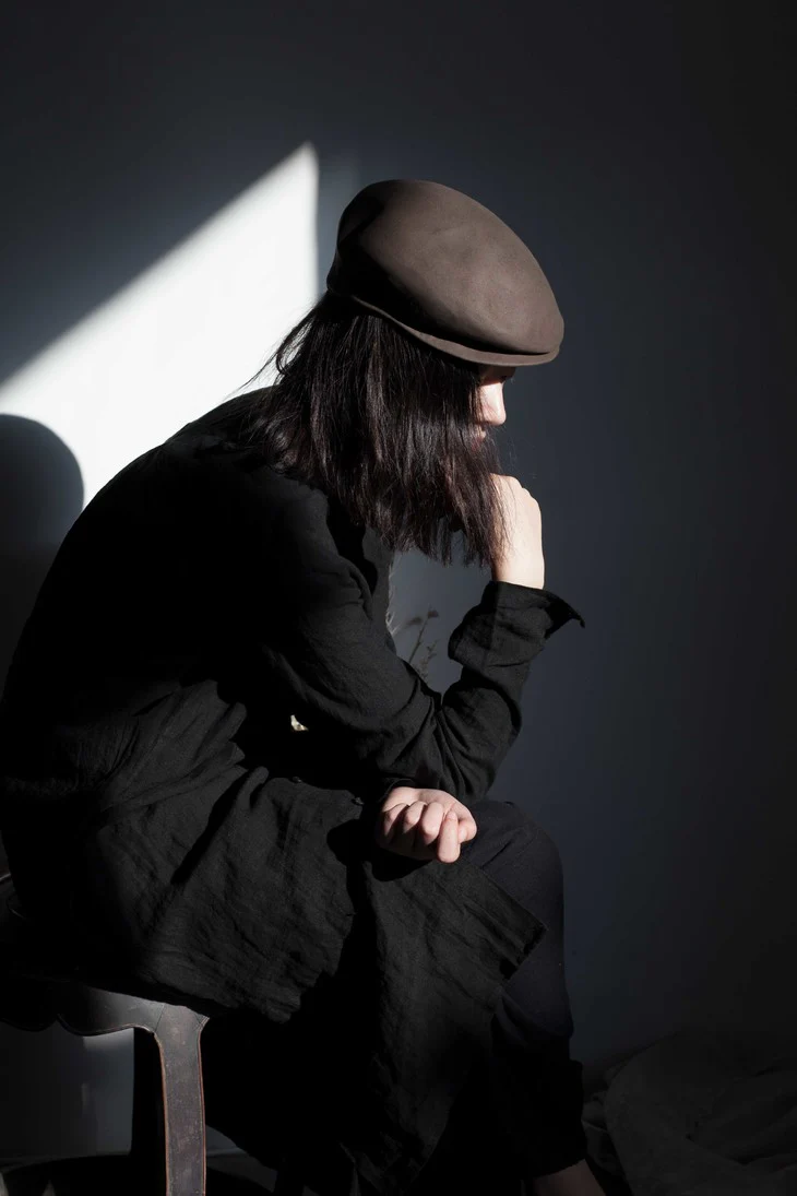 Horisaki Easy-to-burn Finish Rabbit Felt Newsboy Cap Series Swedish Handmade HSK-BHGBK000EB-GLHUANG Olive Yellow Lightly Burned Beaver PH77 - Image 8