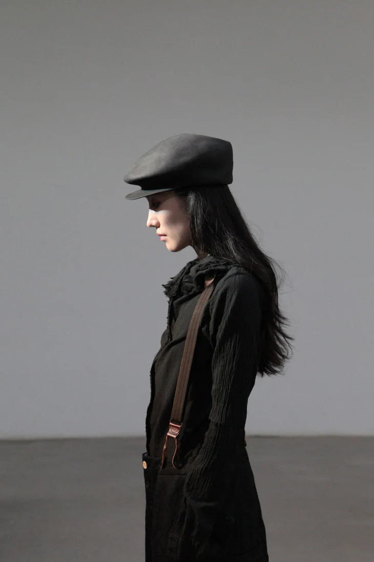 Horisaki Easy-to-burn rabbit felt newsboy cap series Swedish handmade HSK-RHGBKEB-HUIHLM / gray beaver fur PH77 - Image 9