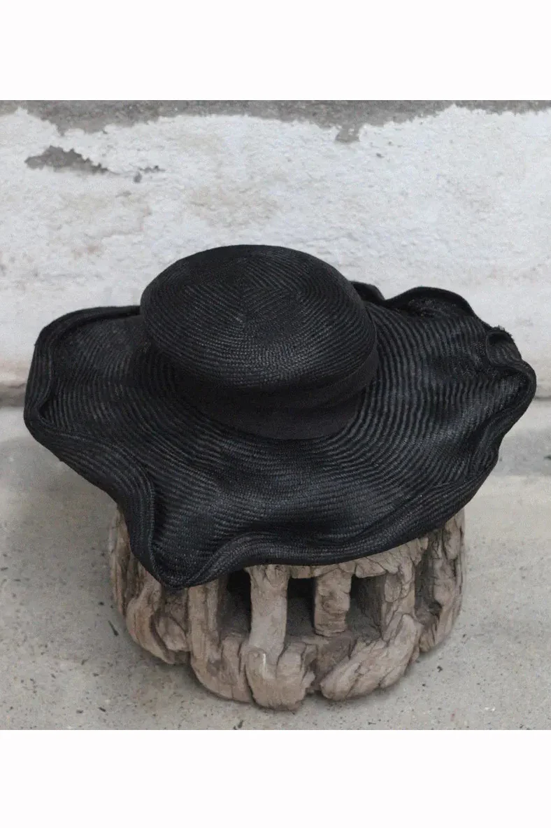 horisaki Paris straw hat SHVBK015 black - Image 2