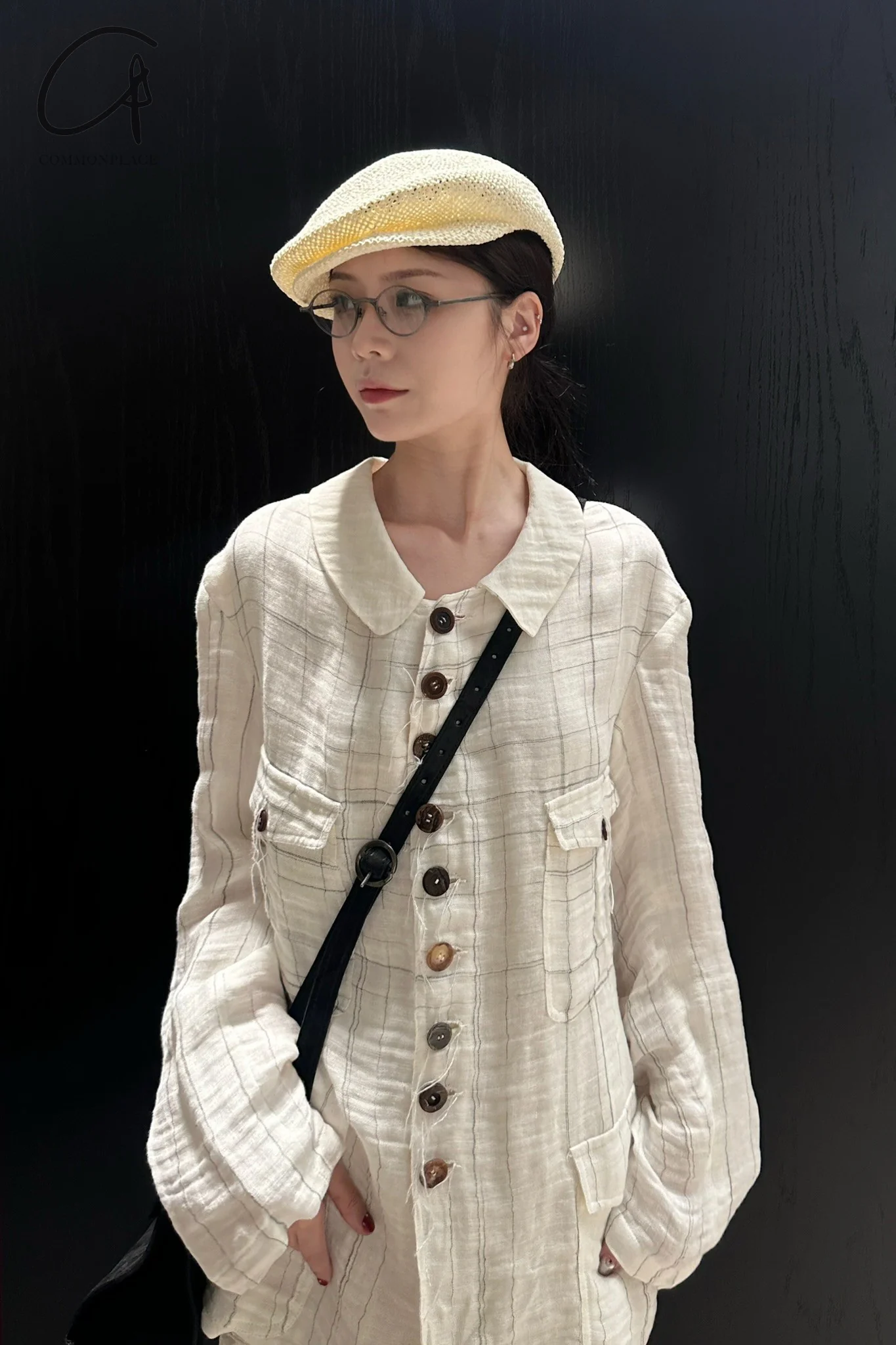 HORISAKI SHPGBK Newsboy Hat Paper Straw Sweden Handmade HSK-SHPGBK-BAI White - Image 5