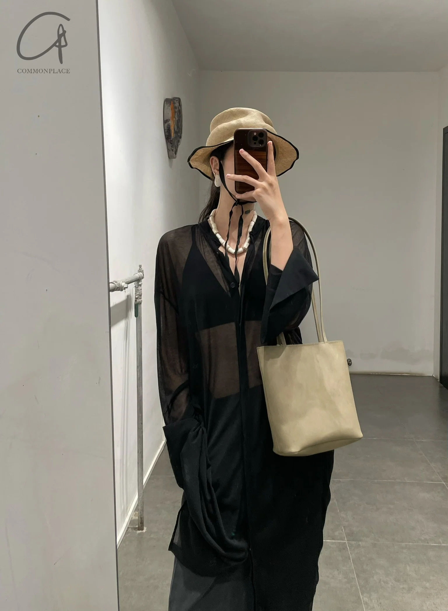 Horisaki SHVBK007 Wire Brim Hat HSK-SHVBK007-I IRON - Image 8