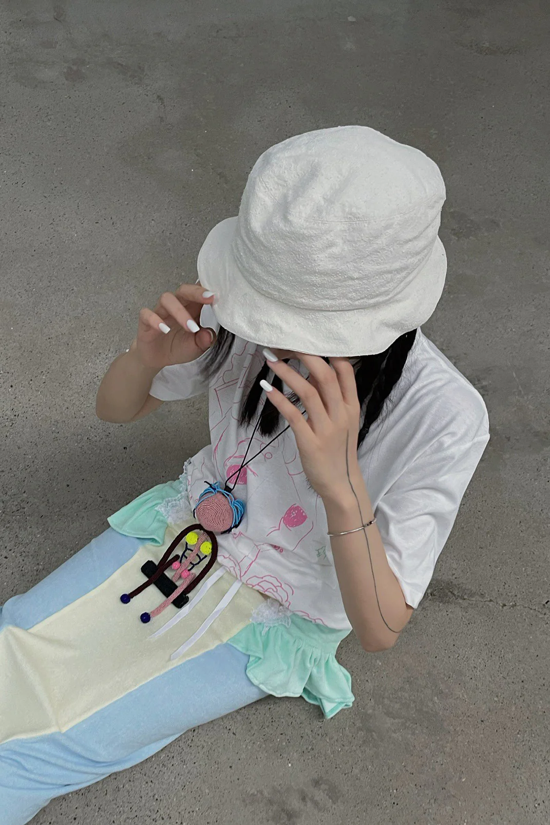 Horisaki Silk Noil Bucket Hat THBU005 RS NATURE Natural - Image 4