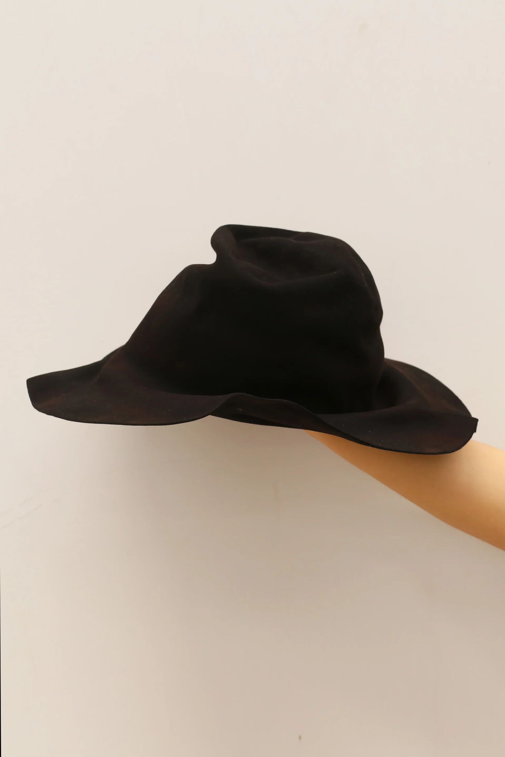 HORISAKI Beaver Fur Felt Folded Hat HSK-BHRY009-HEI HB Black