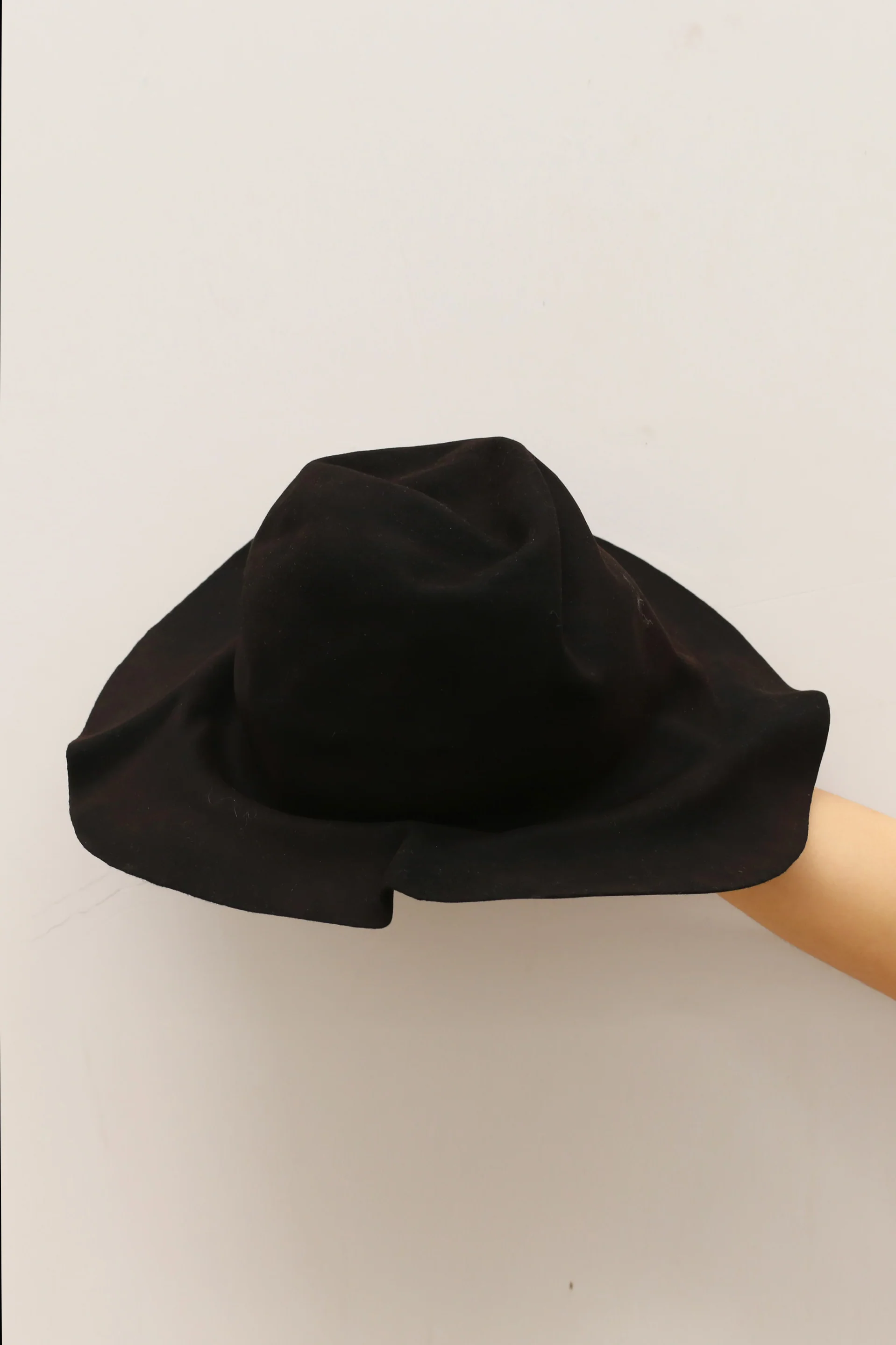 HORISAKI Beaver Fur Felt Folded Hat HSK-BHRY009-HEI HB Black - Image 2