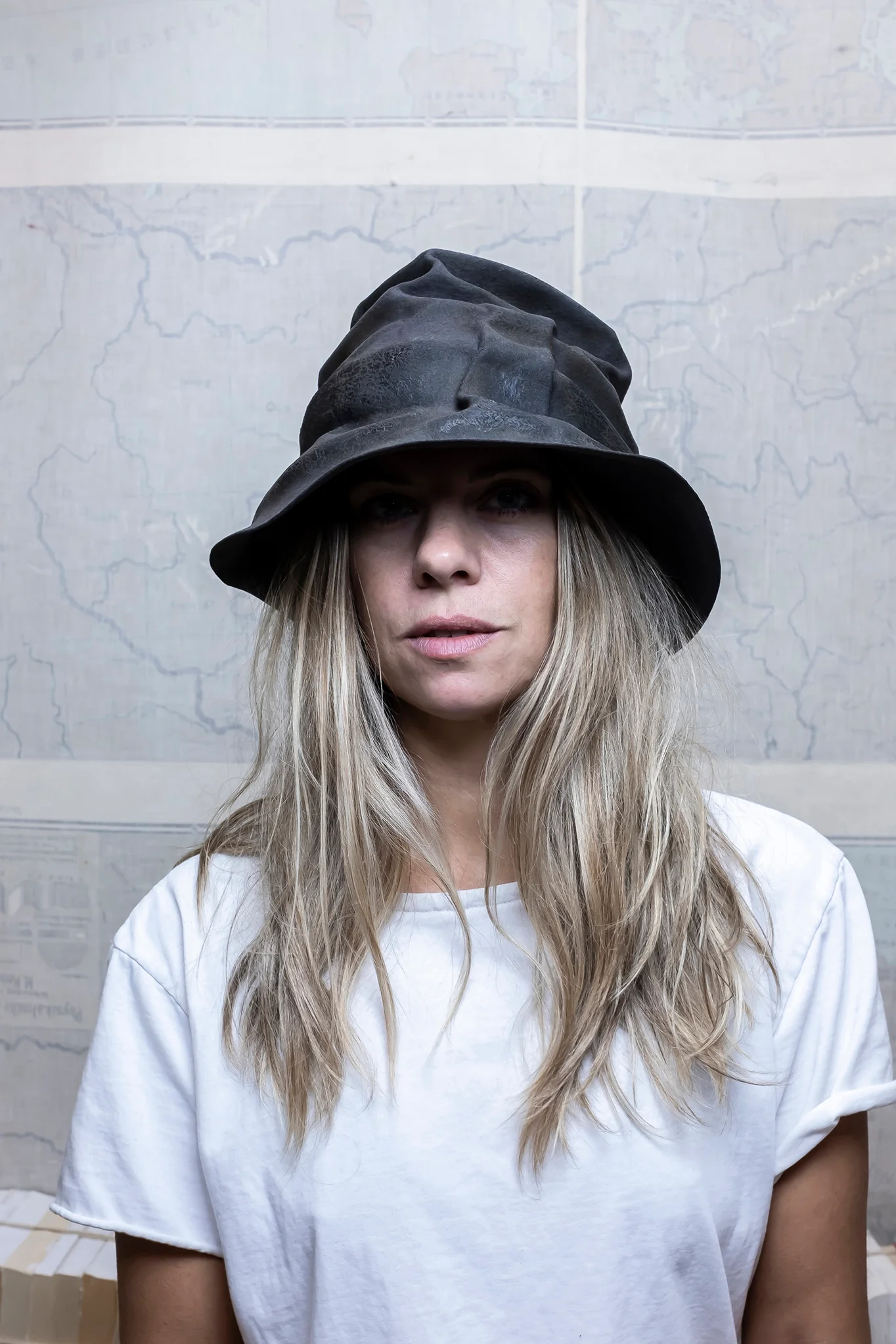 HORISAKI rabbit felt hat series Sweden handmade RHPK006 series HSK-RHPK006EB-HUIHUSHAO-F gray flame - Image 8