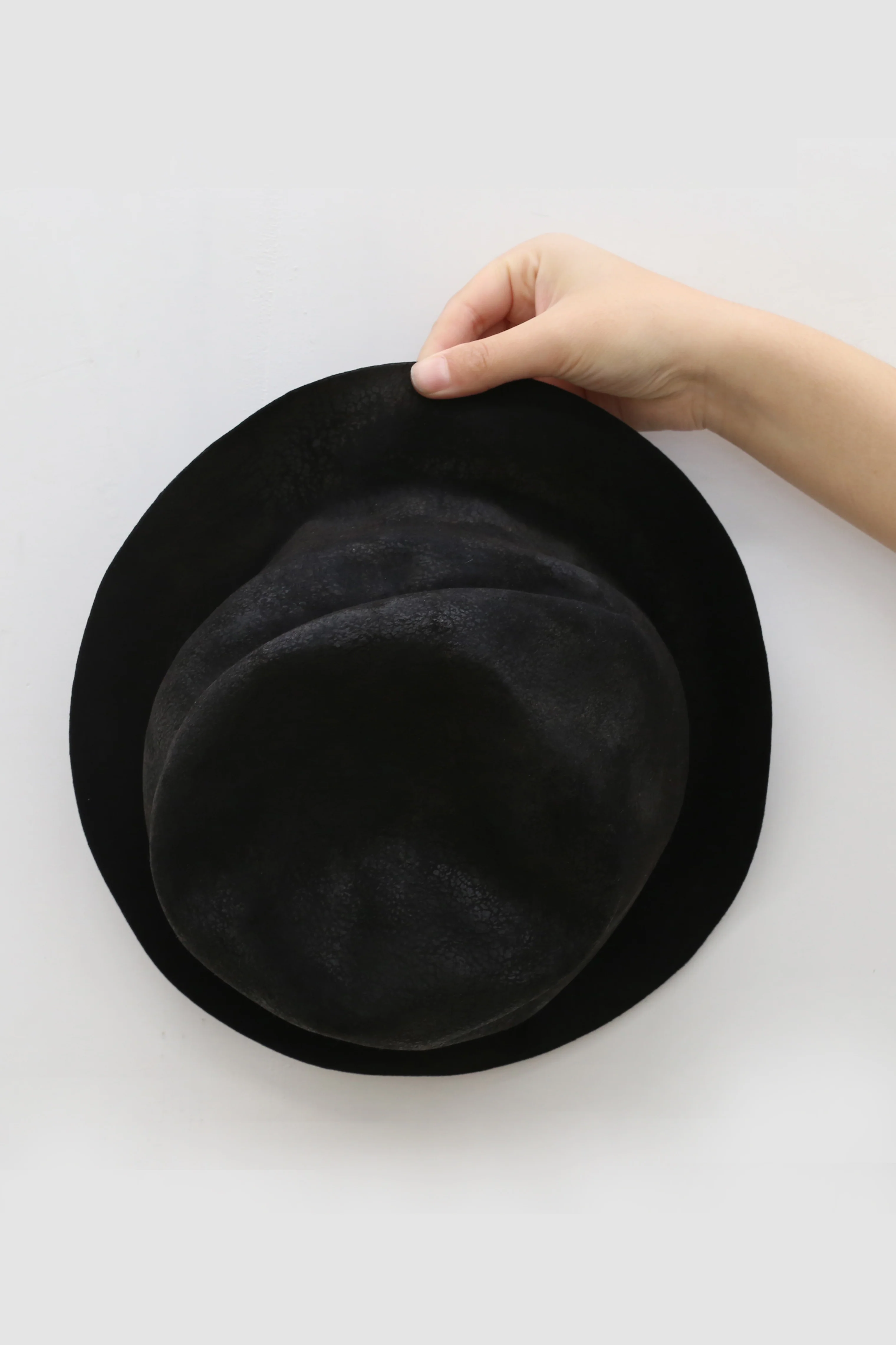 HORISAKI SS21 RHSMRF005 EB rabbit felt BLACK - Image 3