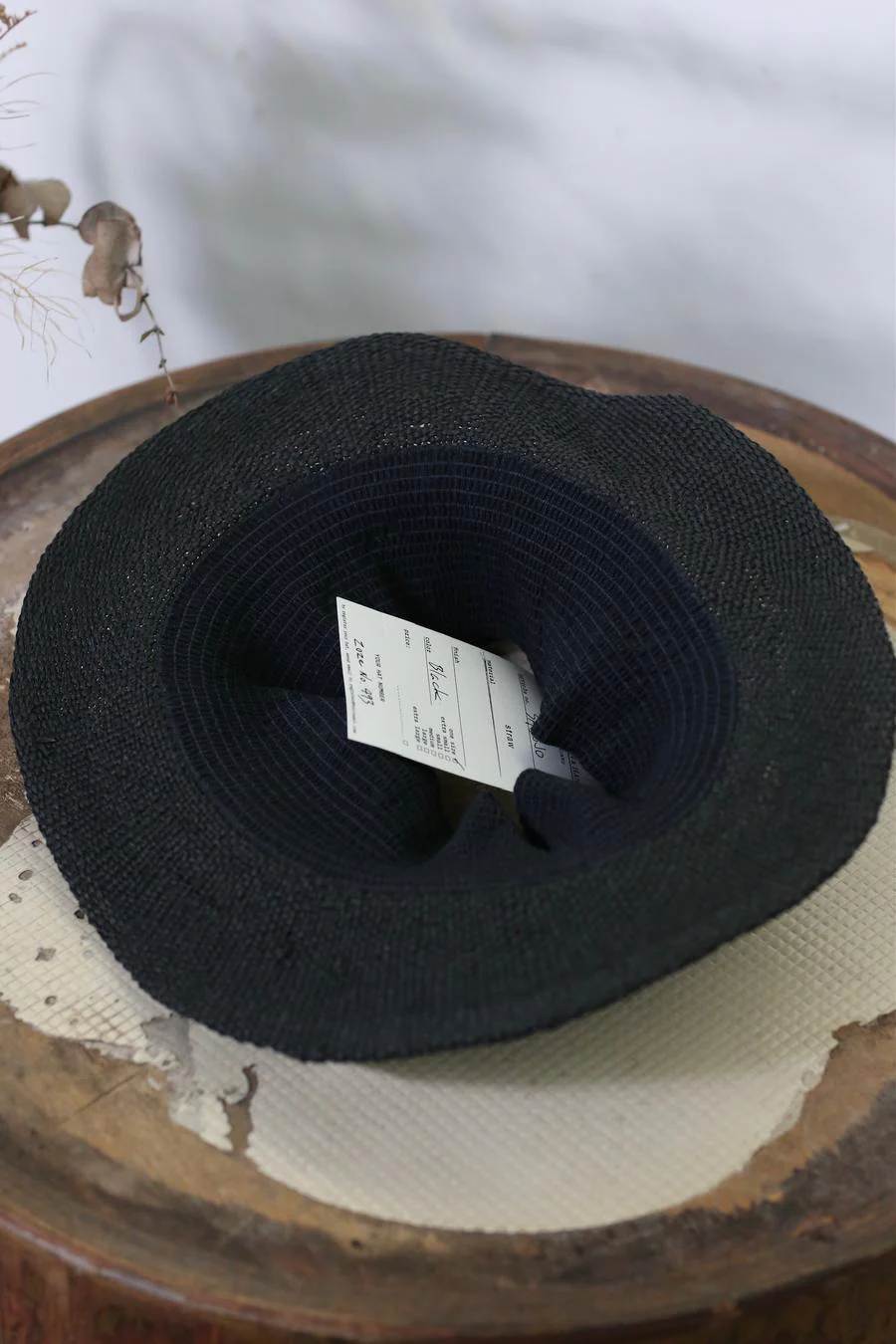 Horisaki takes a open sun hat SHBOJO BLACK - Image 2