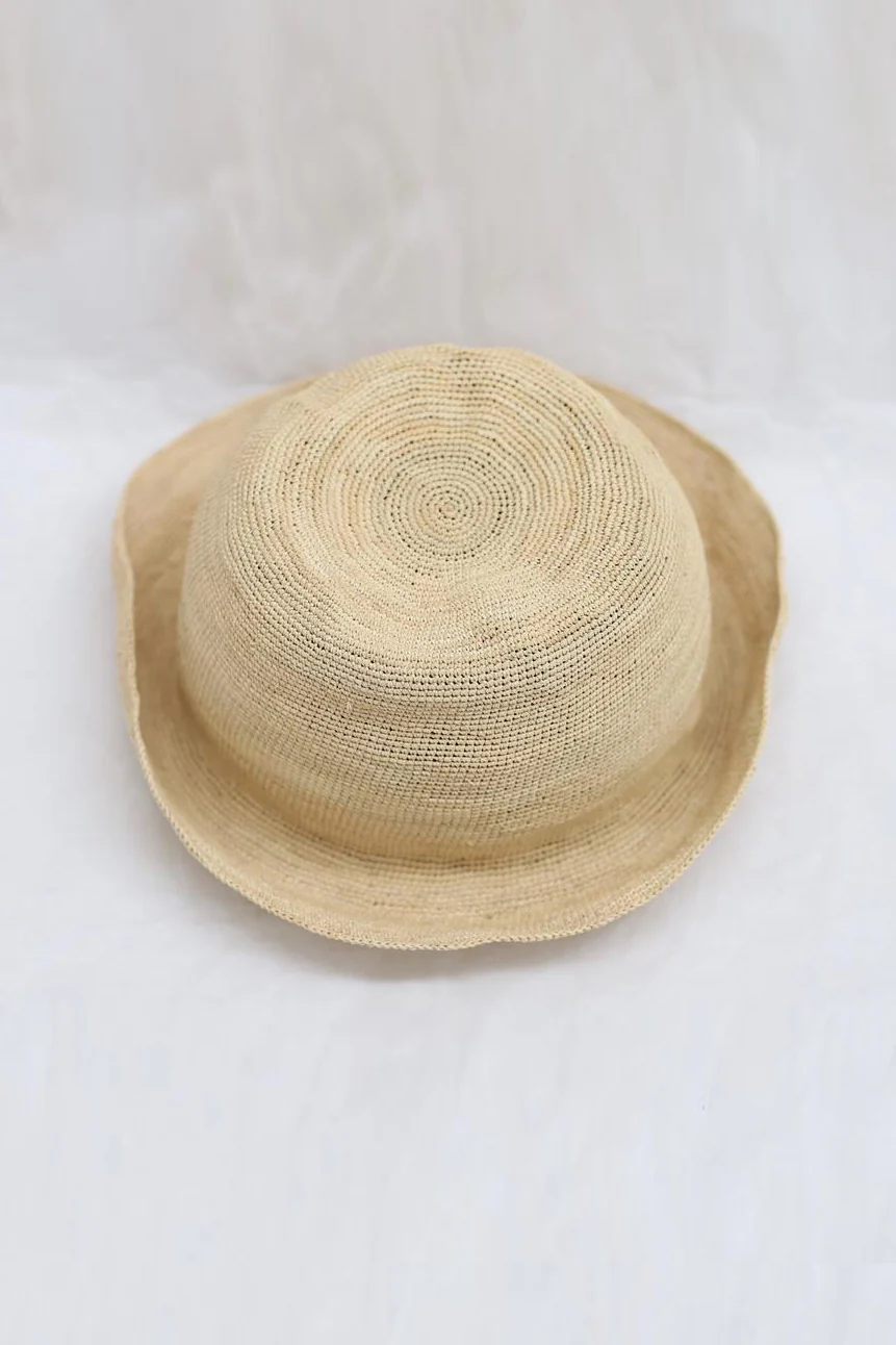 HORISAKI SHPVMH005 Unisex Single Size Hat Folding Toquera Straw Swedish Handmade PV NATURE - Image 2