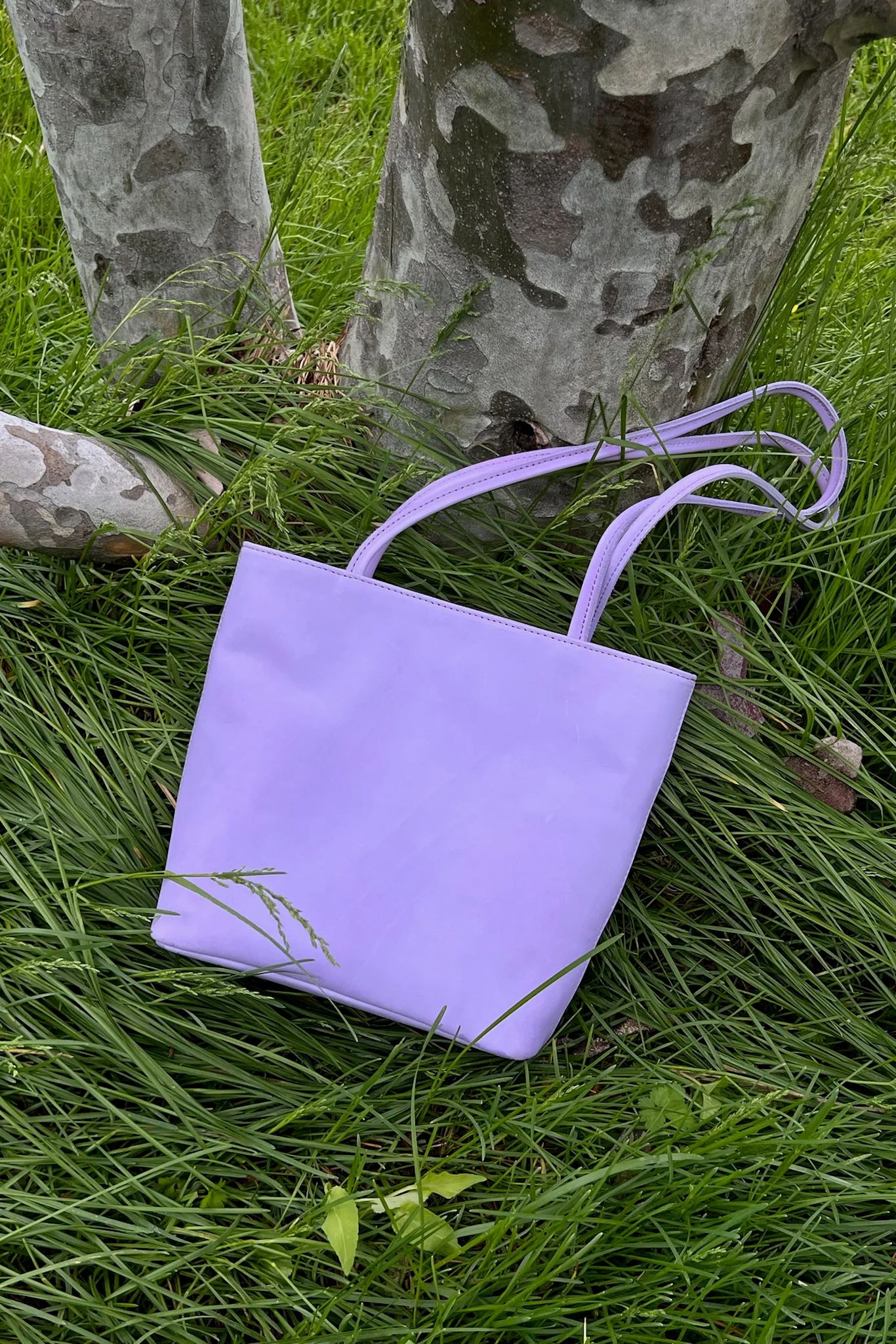 imibooo Yi Mengling same style colorful water-dyed cowhide square bag OOO-IMB24DL-CLS-LV-XYCZ LAVENDER/lavender purple POOO1 - Image 5