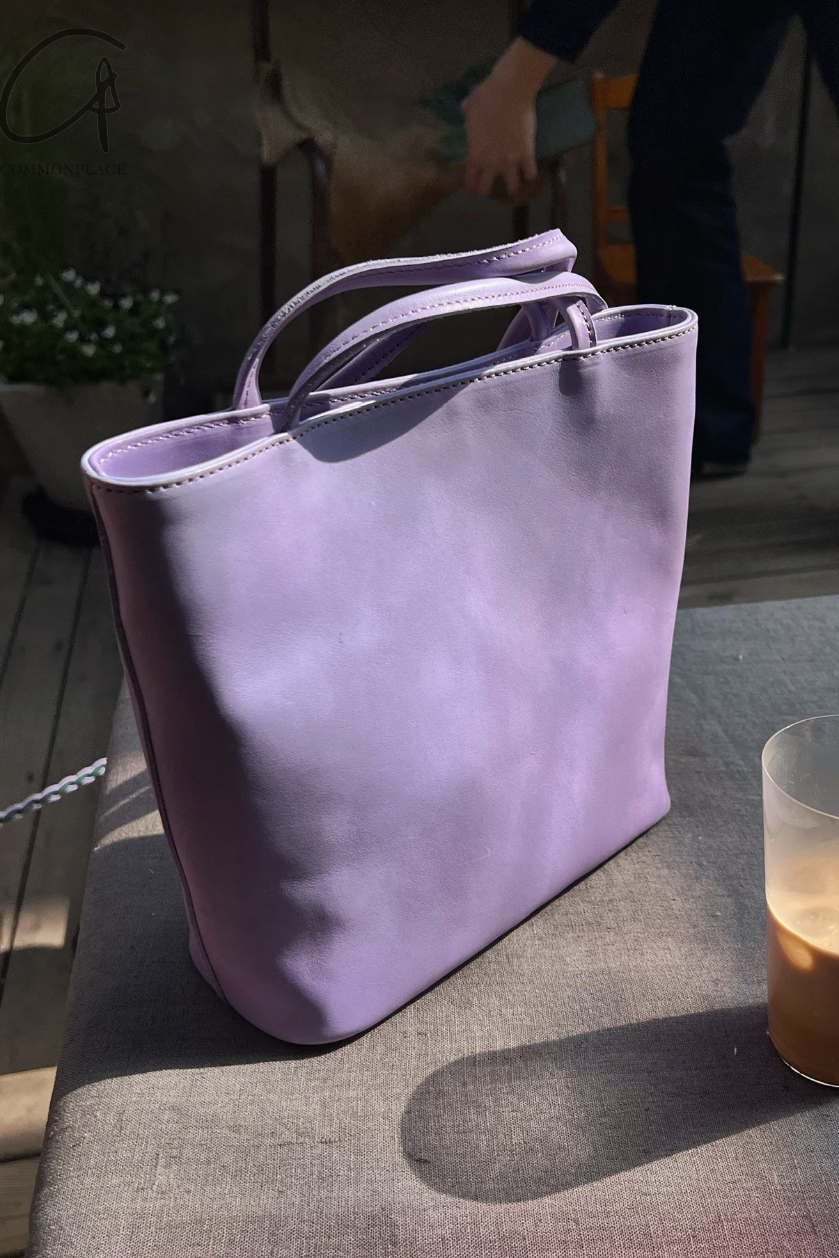 imibooo Yi Mengling same style colorful water-dyed cowhide square bag OOO-IMB24DL-CLS-LV-XYCZ LAVENDER/lavender purple POOO1 - Image 6