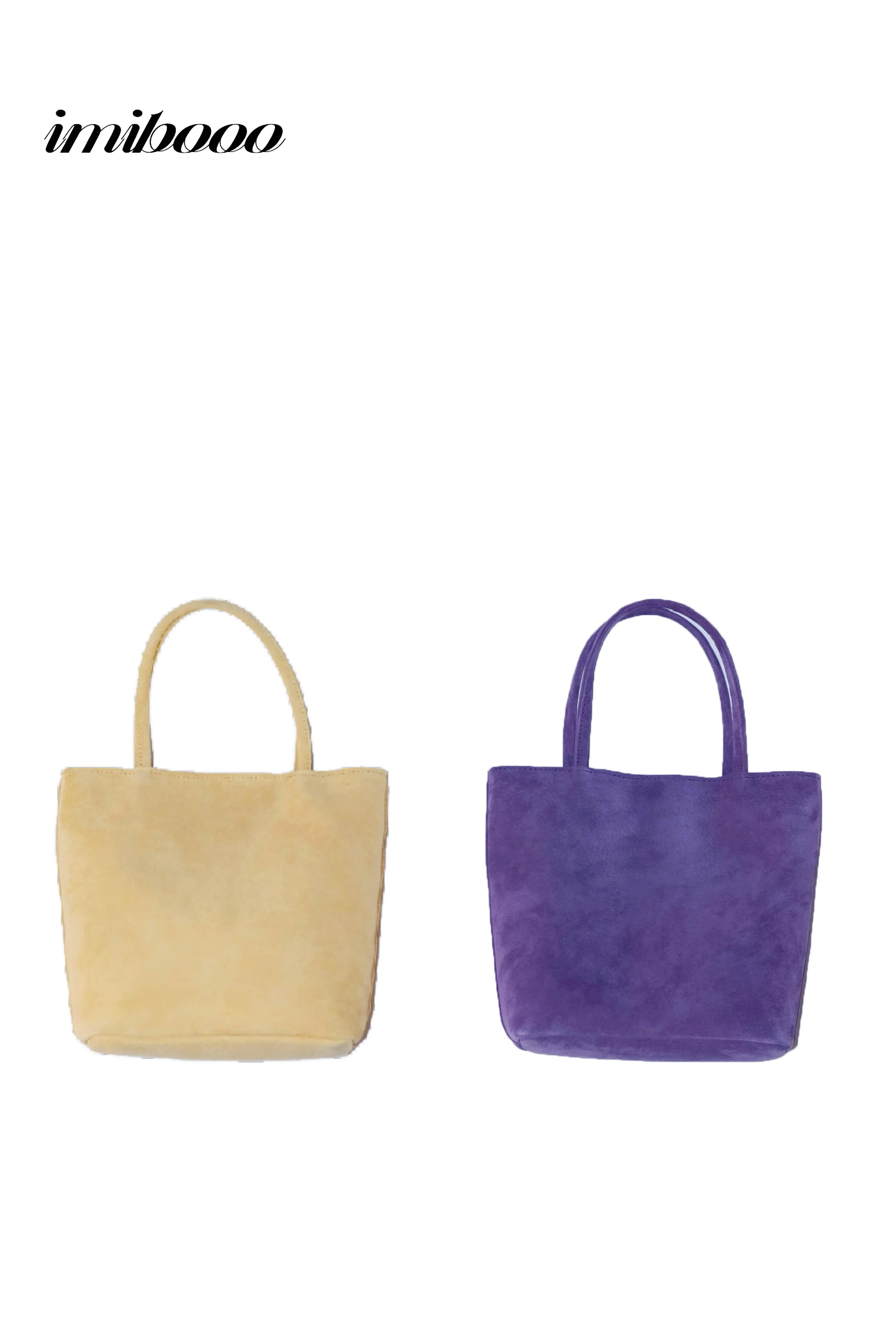 imibooo Fall/Winter 2024: Dyed pigskin mini tote bag with short handles (OOO-IMB24SDL-PSL-AM-HKZ, Anemone/Sea Anemone Purple) - Image 5