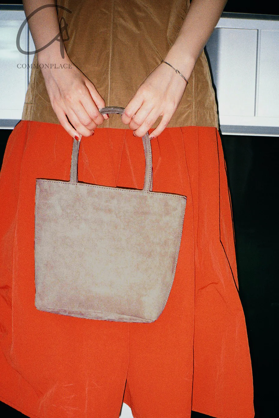 imibooo 24 autumn and winter water-dyed pigskin short handle square bag short Dollybag OOO-IMB24SDL-PSL-RB-YXMG-F ROSY BROWN/smoked rose 24AWSDL - Image 6