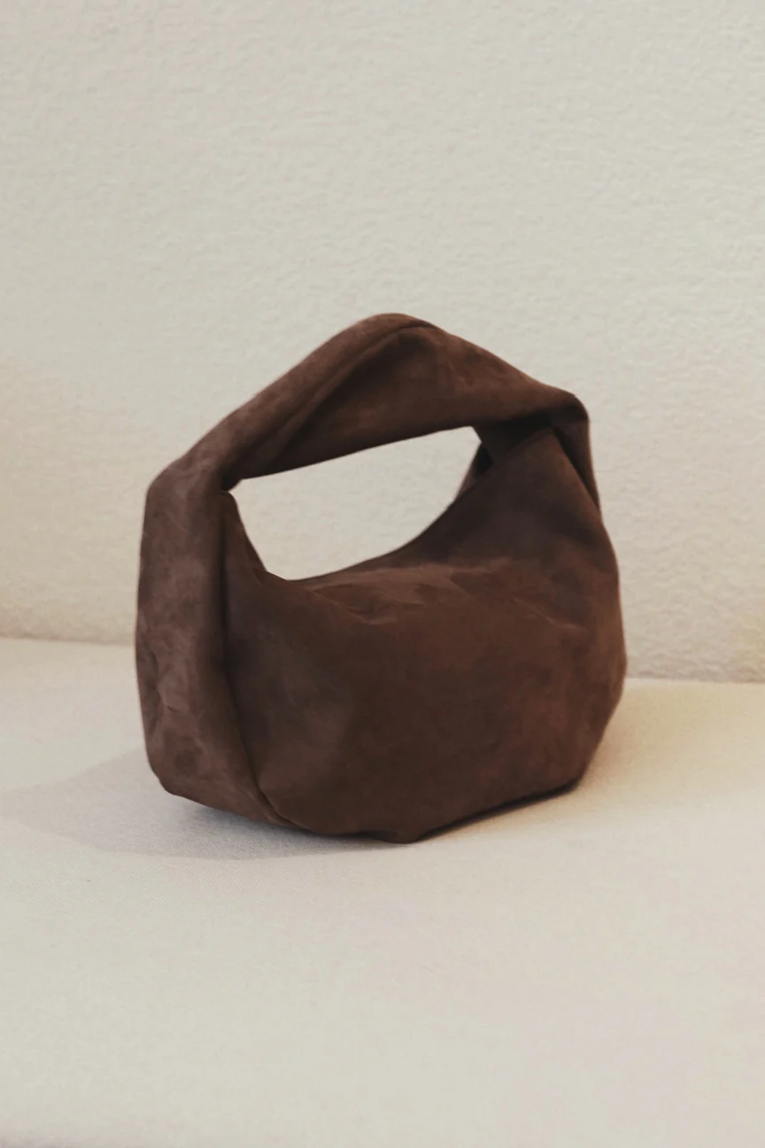 imibooo Nubuck Tote Bag OOO-IMB25REA-NBL-DT Dark Tan Bark Brown Large - Image 4