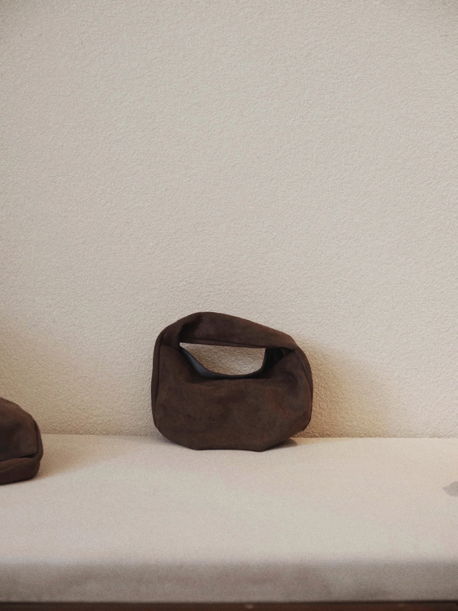 imibooo Nubuck Tote Bag OOO-IMB25REA-S-NBL-DT Dark Tan Bark Brown Small - Image 7