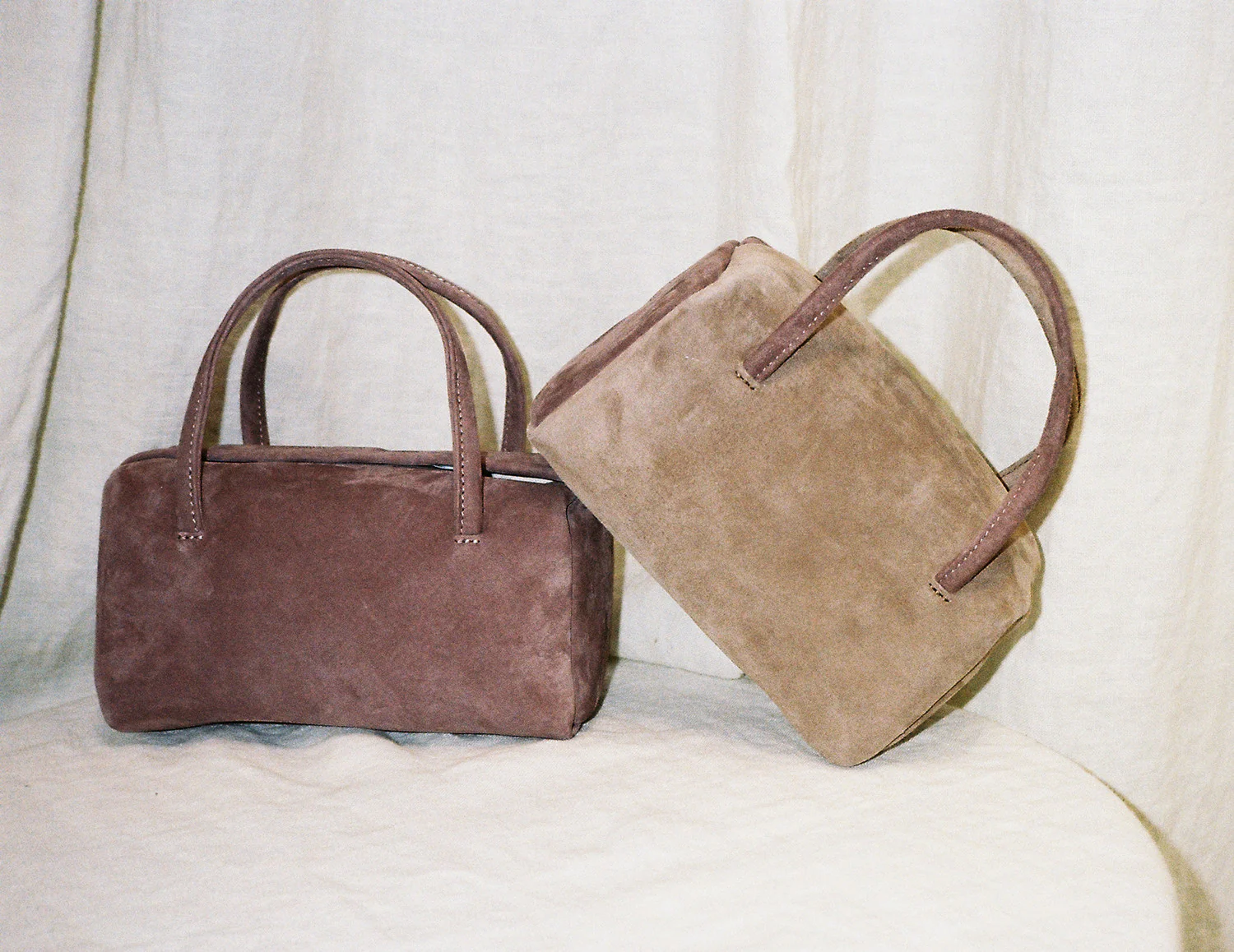 imibooo Water-dyed Genuine Leather Lunch Bag OOO-IMB24BT-PSL-SP Sand Pink - Image 4