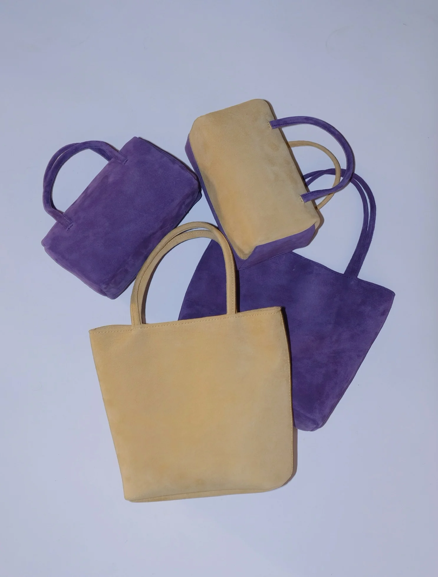 imibooo Hand-dyed genuine leather handbag/lunch bag OOO-IMB24BT-PSL-AM (Anemone/Purple) - Image 4
