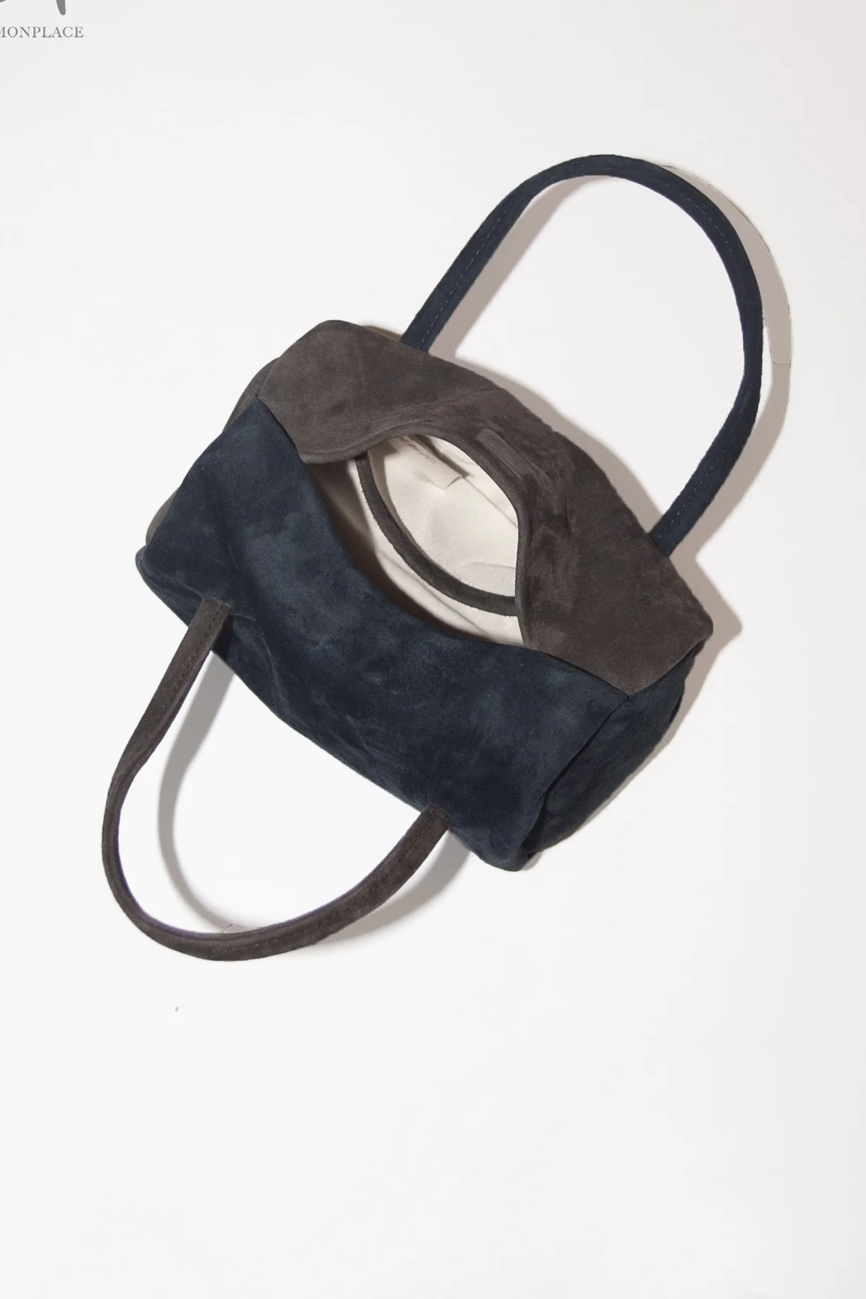 imibooo water-dyed pigskin handbag lunch bag OOO-IMB24BT-PSL-WD/ND WOOD/DENIM wood brown/denim OOO-IMB24BT - Image 3