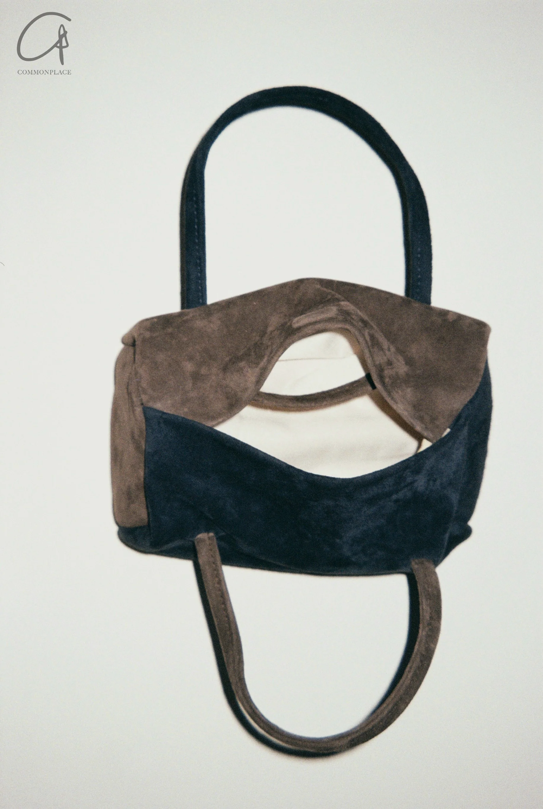 imibooo water-dyed pigskin handbag lunch bag OOO-IMB24BT-PSL-WD/ND WOOD/DENIM wood brown/denim OOO-IMB24BT - Image 4