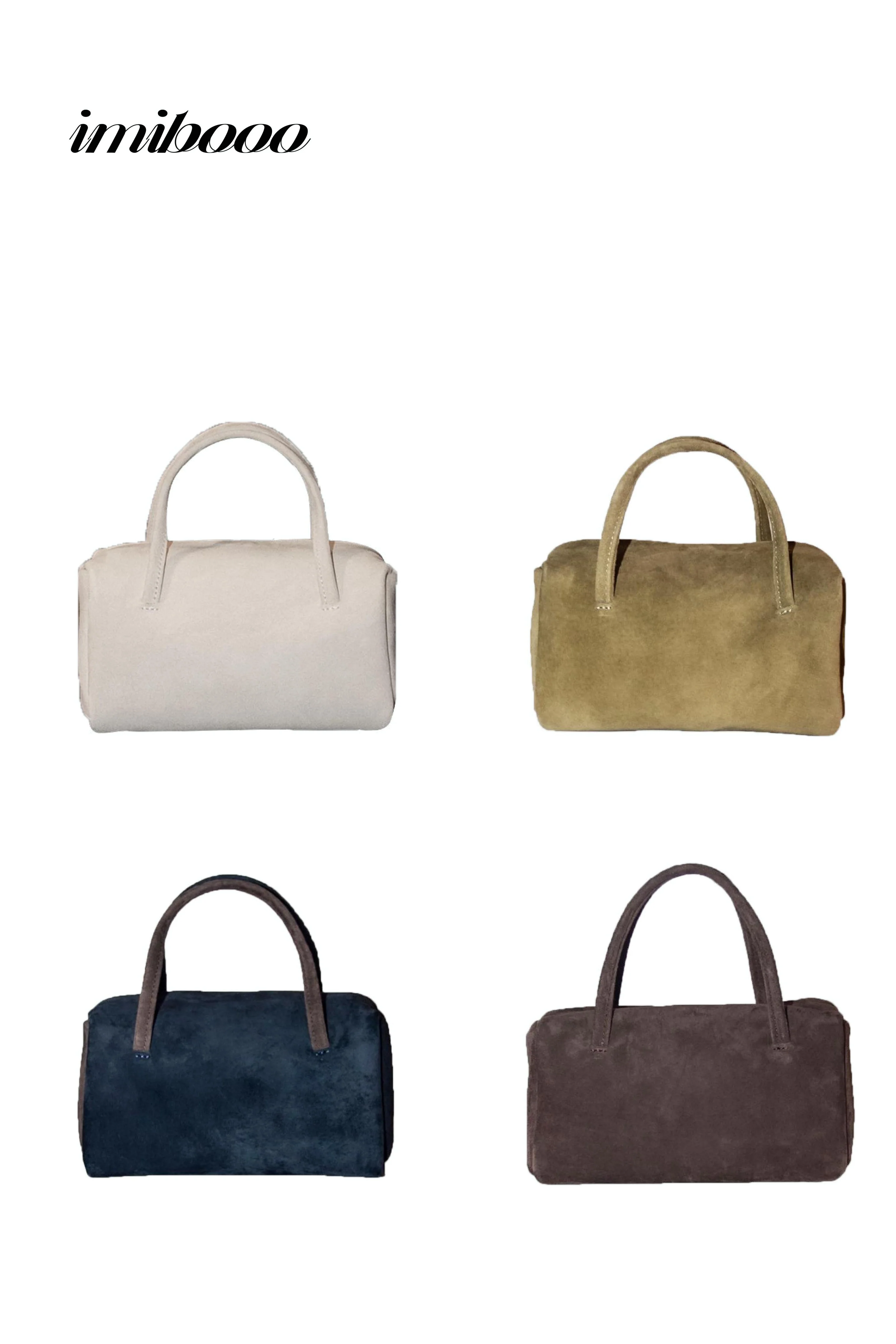 imibooo water-dyed pigskin handbag lunch bag OOO-IMB24BT-PSL-WD WOOD/wood brown OOO-IMB24BT - Image 6