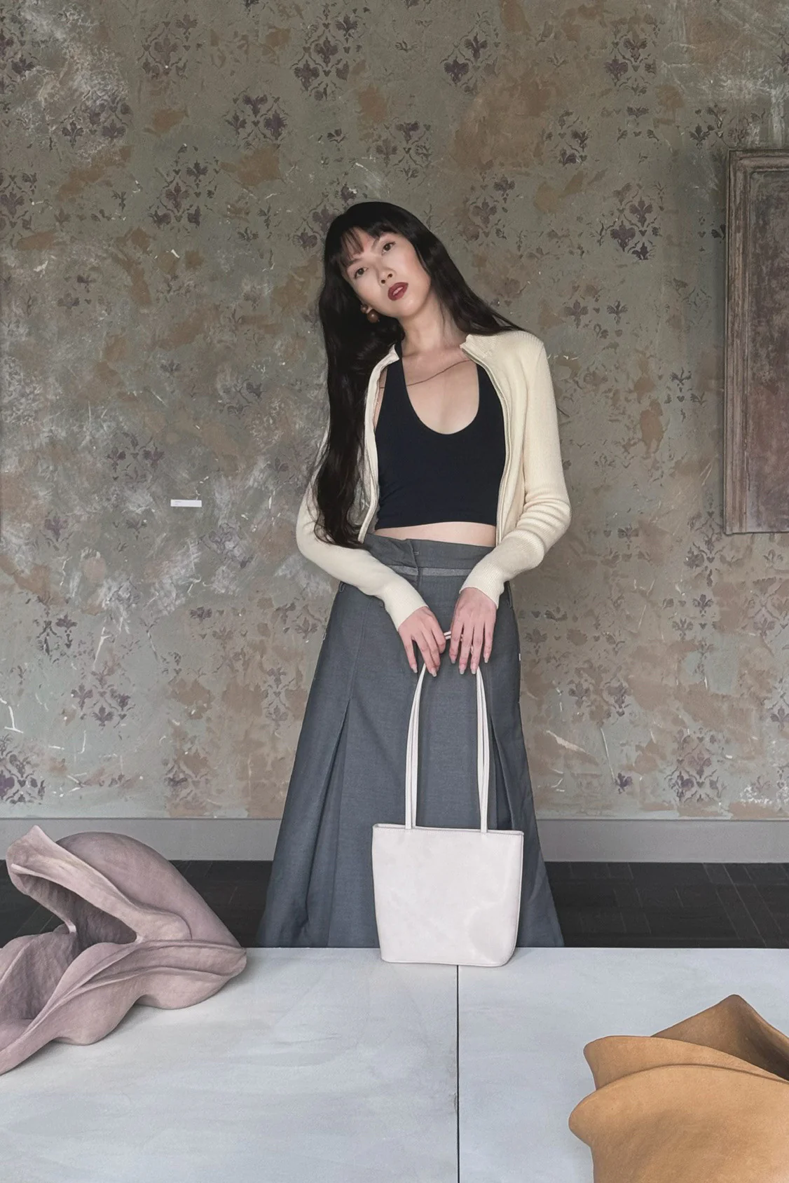 imibooo Yi Mengling same style colorful water-dyed cowhide square bag DollyBag OOO-IMB24DL-CLH-BO-GU BONE/bone color POOO1 - Image 23