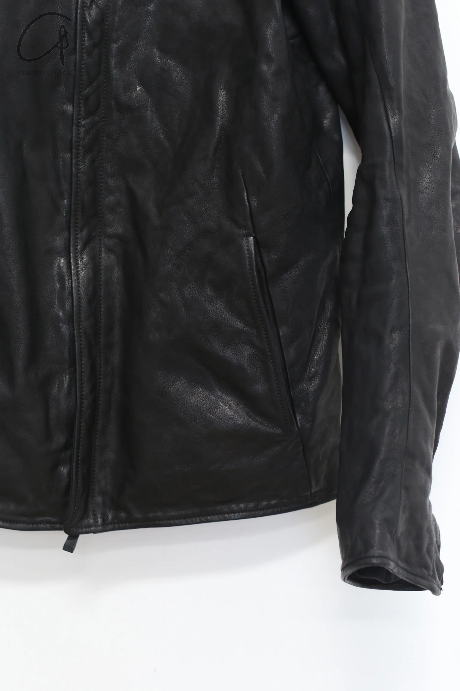 Incarnation buffalo leather jacket deconstructed high degree of handmade ICNT-12822-41667-91NBK 12822-41667 - Image 3