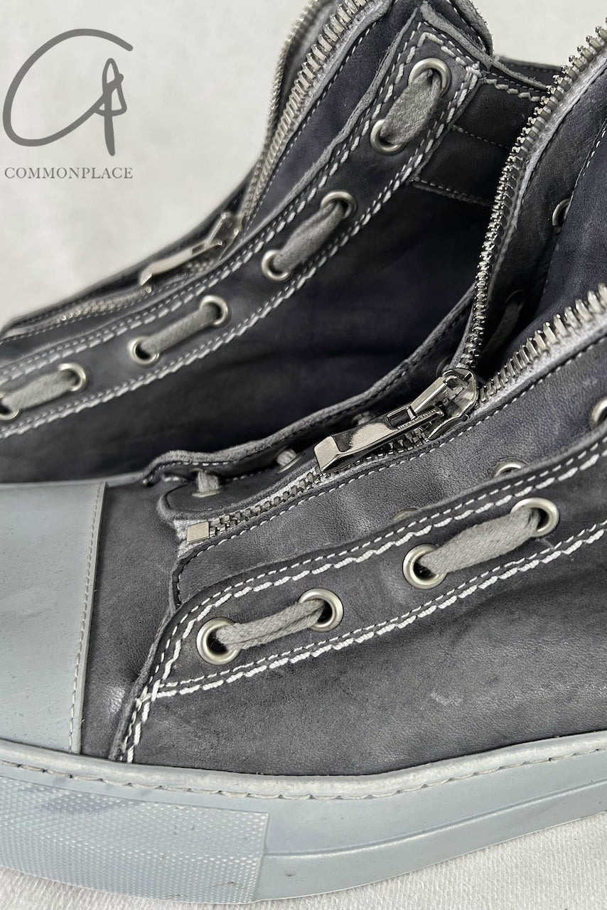 Incarnation horsehide sneakers 32711B-7987RAW (23SS 32611B-7987RAW) Gray 2 - Image 5