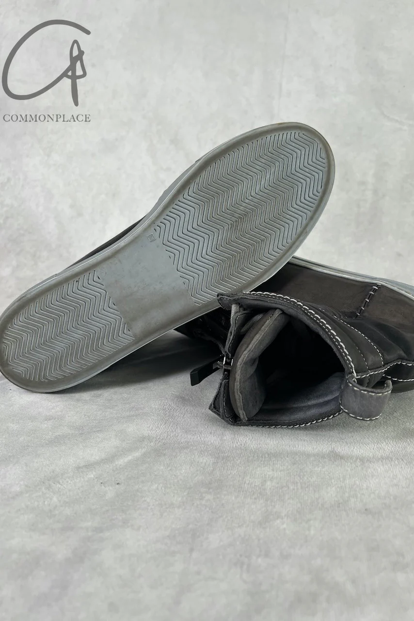 Incarnation horsehide sneakers 32711V-7987RAW black (23SS 32611B-7987RAW) - Image 11