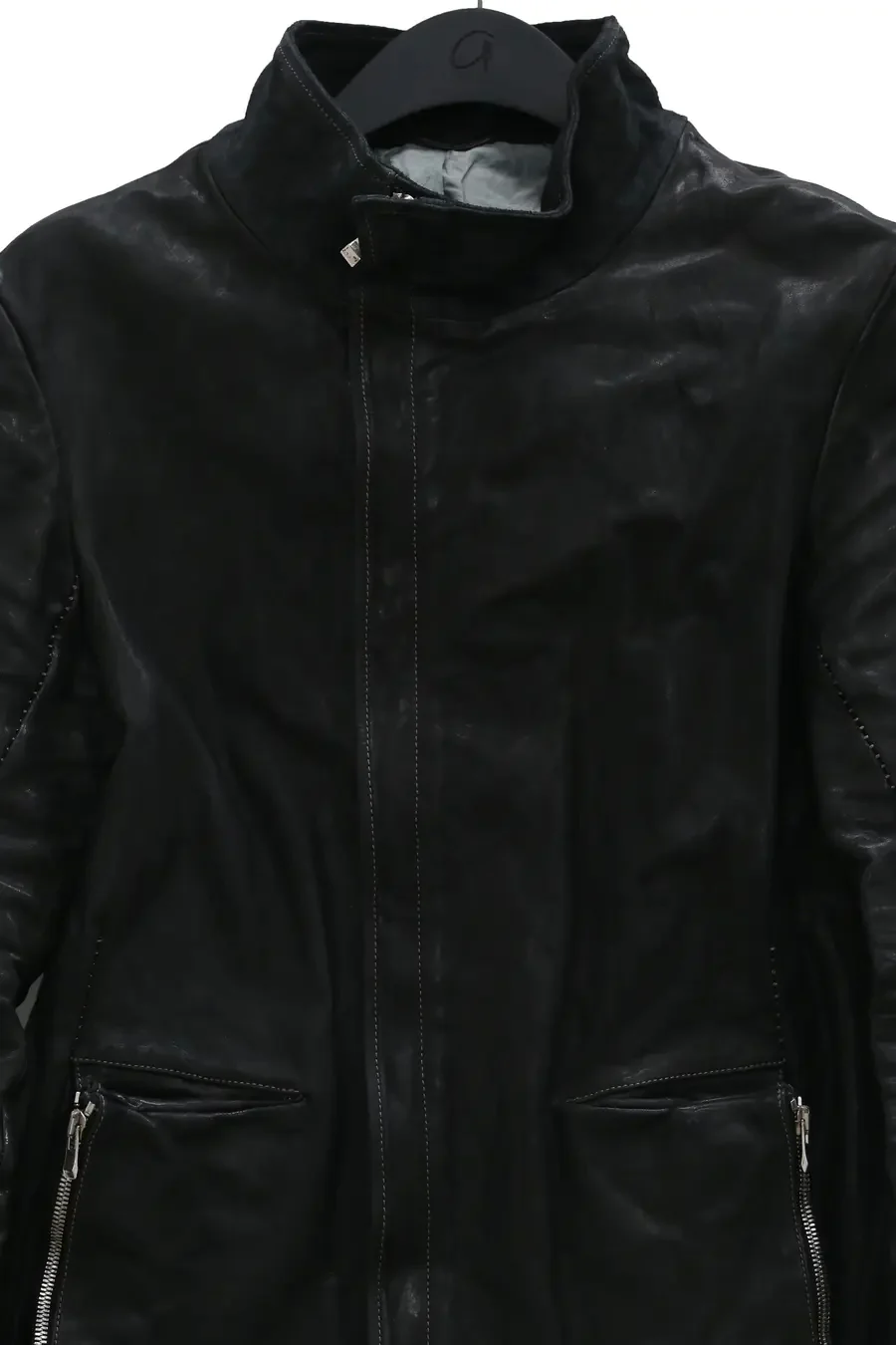Incarnation horseskin diagonal pull ribbed Jacket 12211-41117 - Image 4