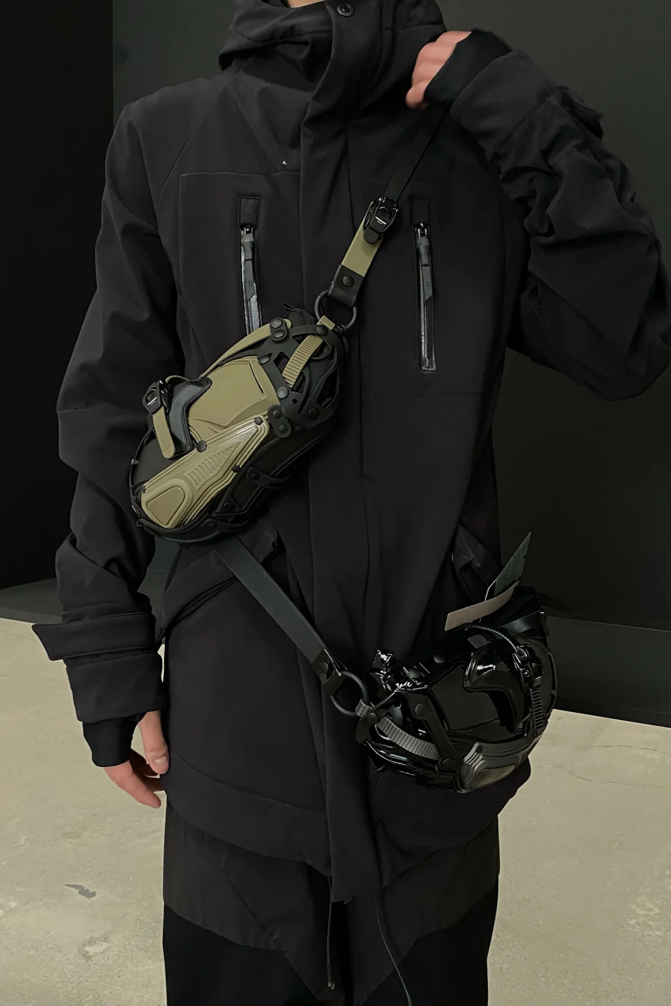 INNERRAUM green black waist bag i30RGBKPV00 PI17 - Image 6